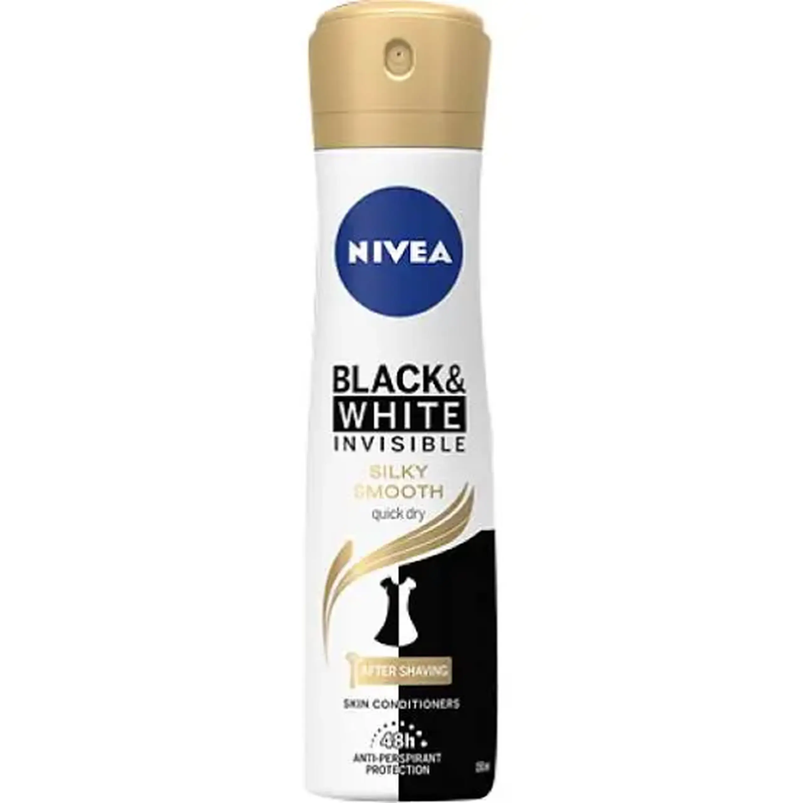 NIVEA Deo Spray Fem Invisible B&W silky 150 ml