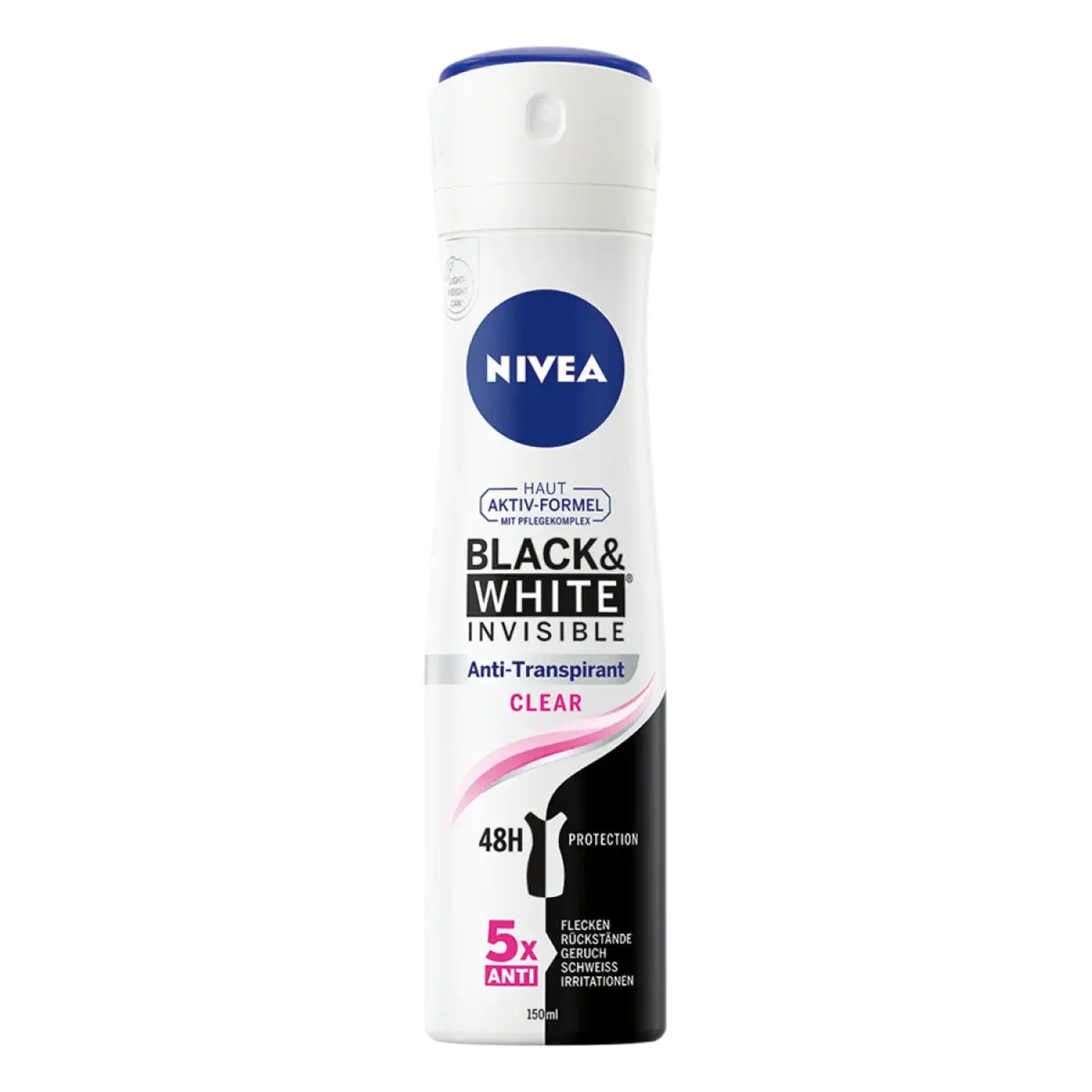NIVEA Deo Spray Invisible B&W Clear Fem 150 ml
