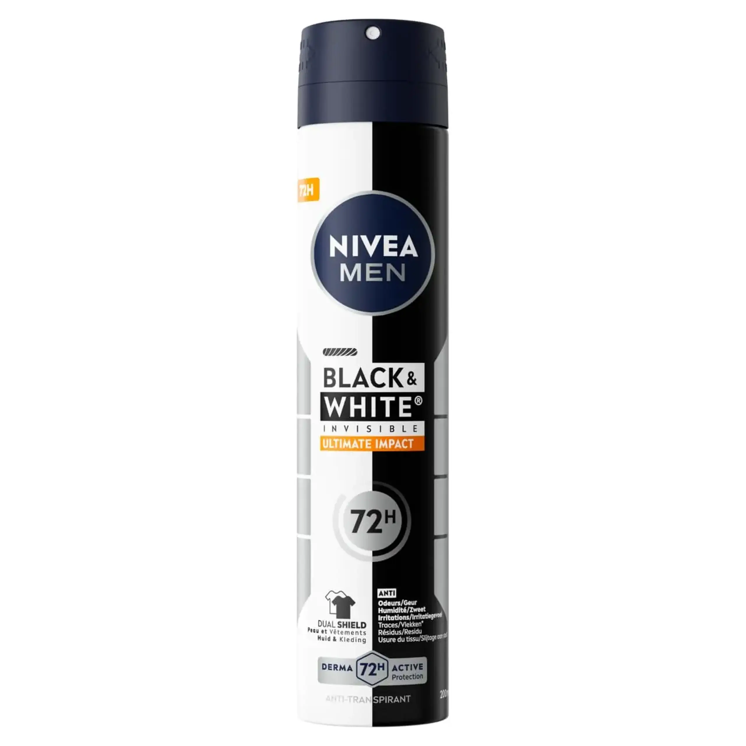 NIVEA Deo Spray masc Invisible B&W ultimate 150 ml