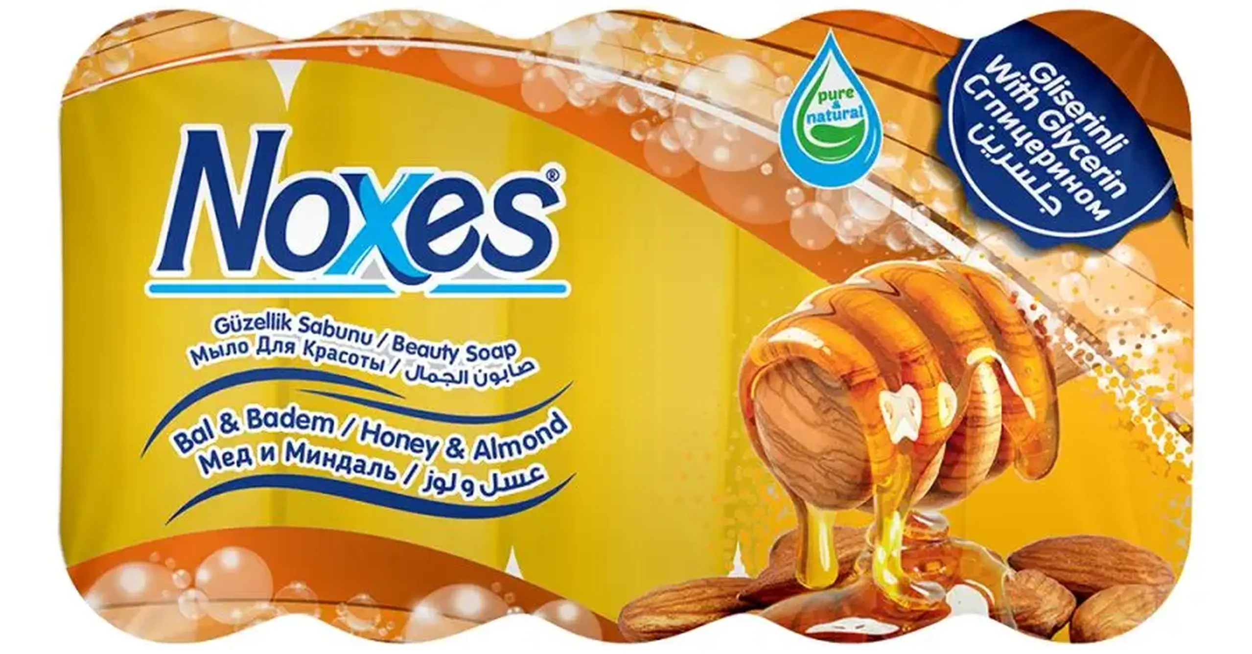 Noxes sapun 4*75 ecopack honey/24