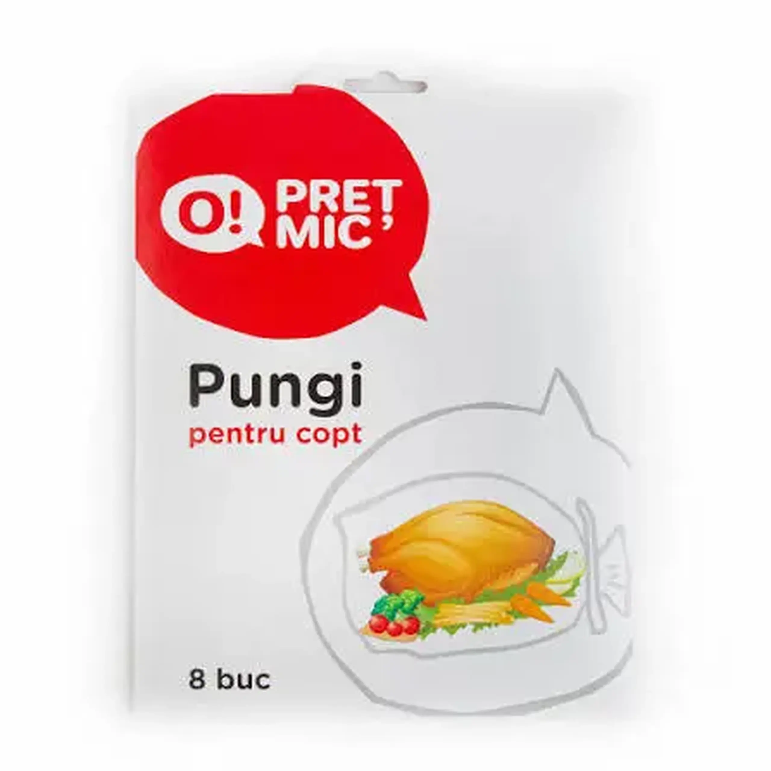 Punga p/u copt rulou 8buc.30*40cm/100