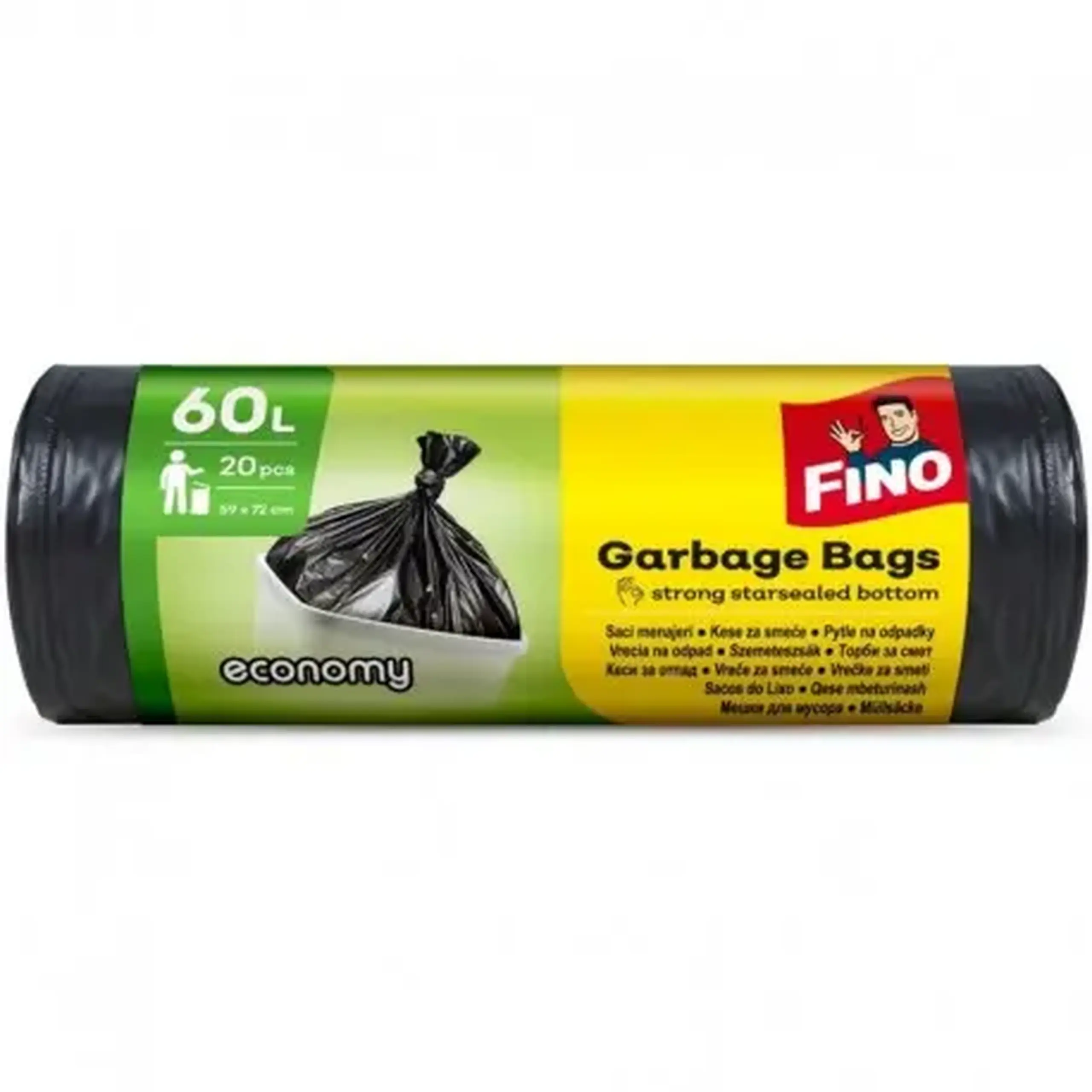 SacI MENAJ 60l 20buc GREEN/30