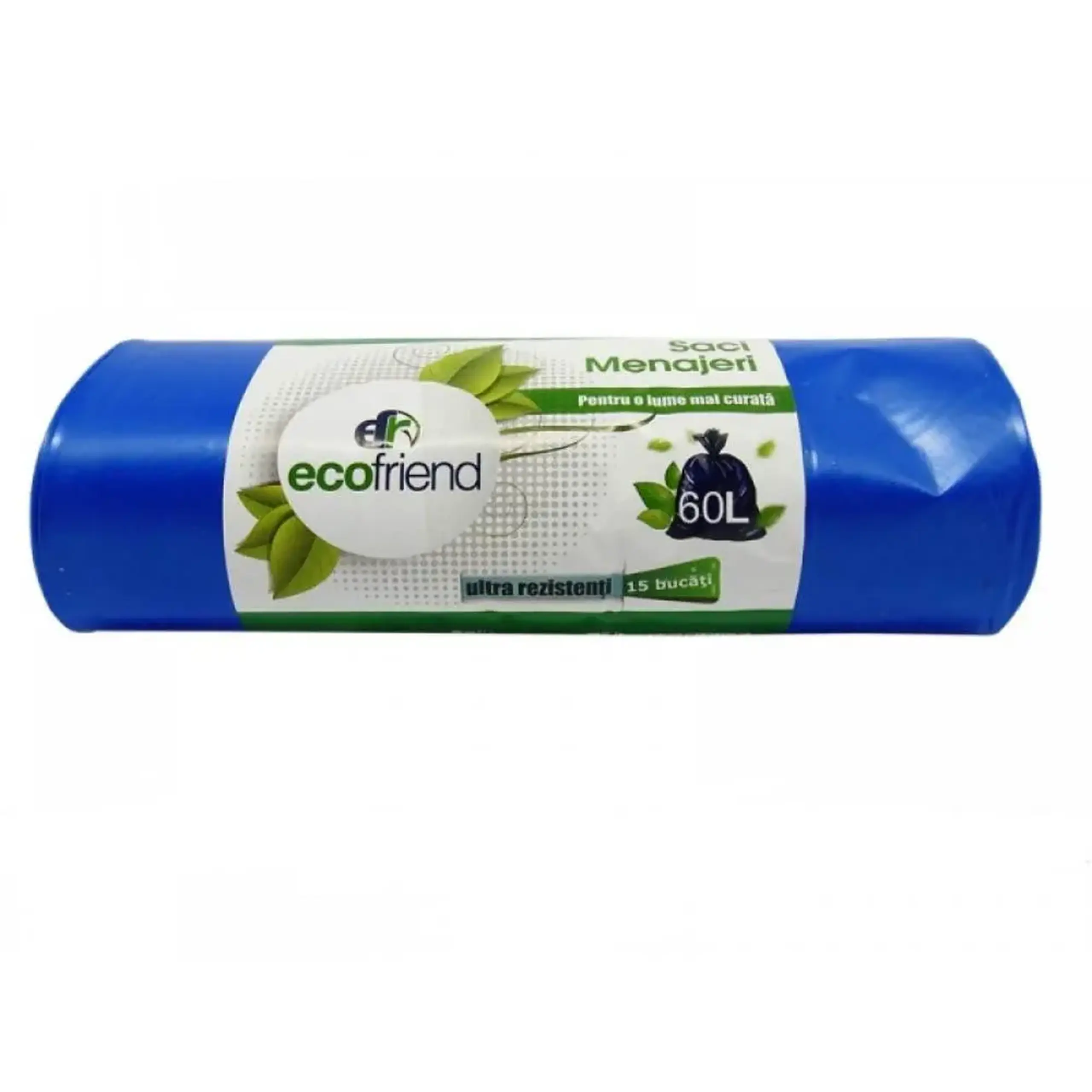 SacI MENAJ 60l 15buc albastru/30