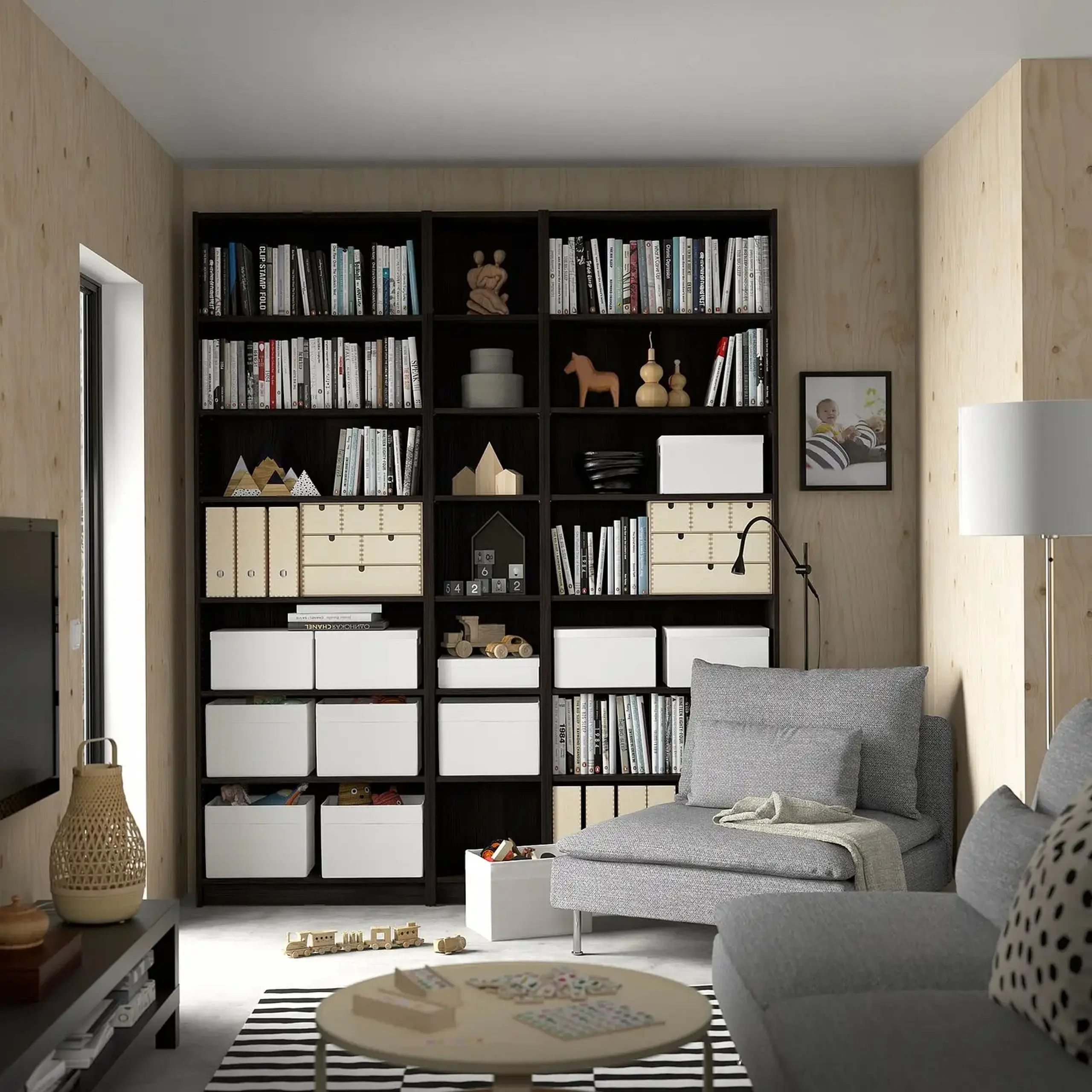IKEA BILLY Corp extensie inaltime, maro-i aspect stejar, 80x28x35 cm