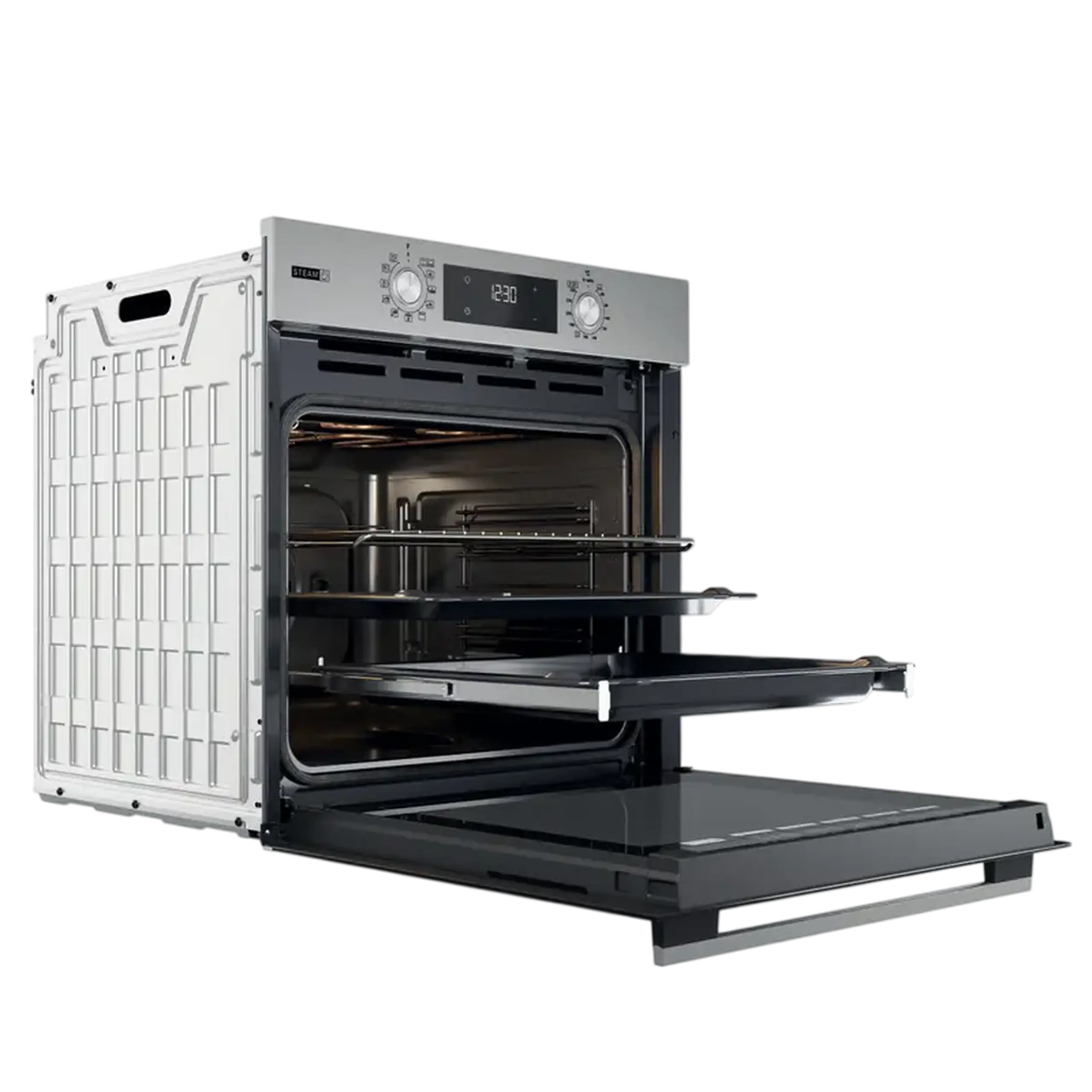 Cuptor Electric Whirlpool OMSK58RU1SX, Oțel inoxidabil