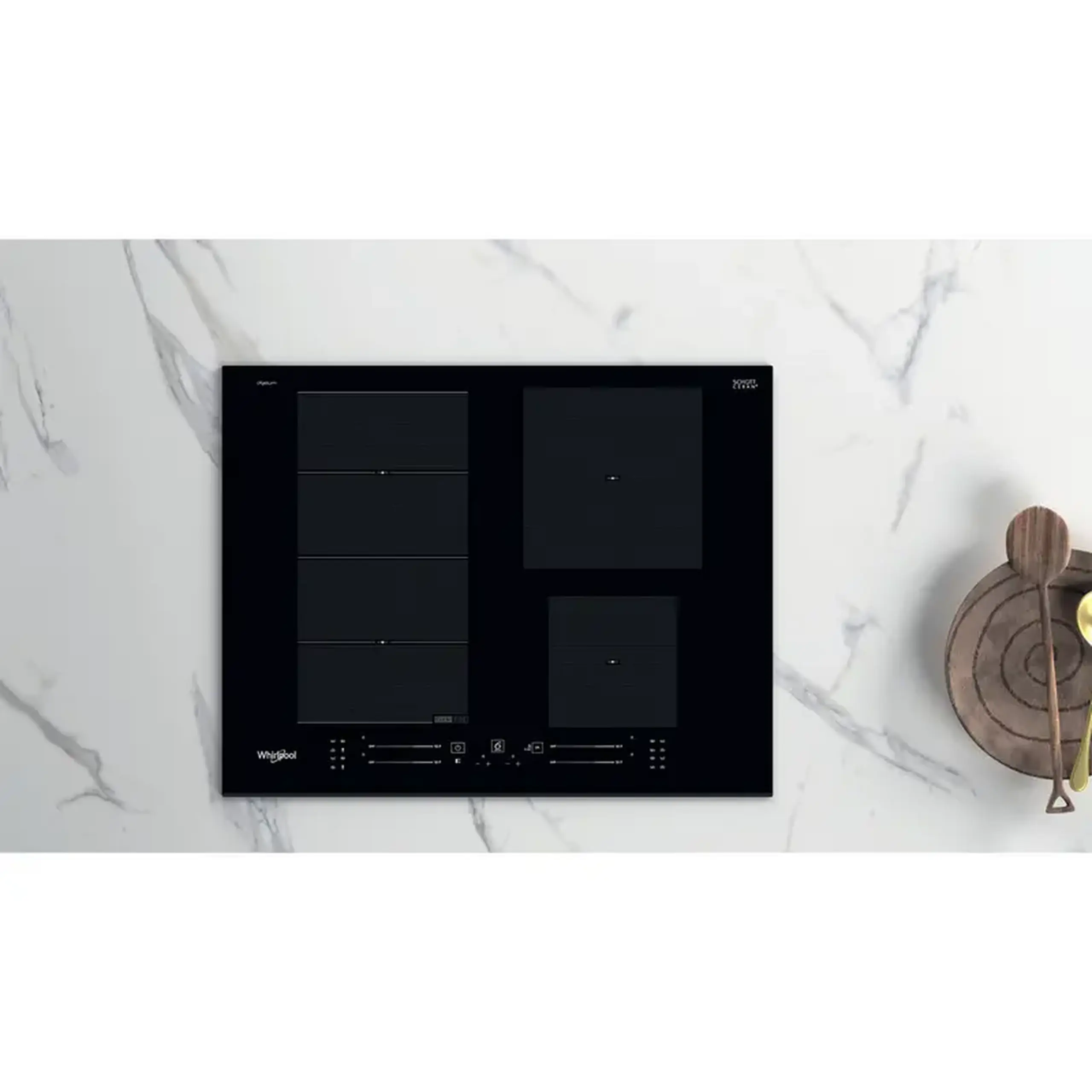 Plită cu inducție Whirlpool WF S9365 BF/IXL, Negru
