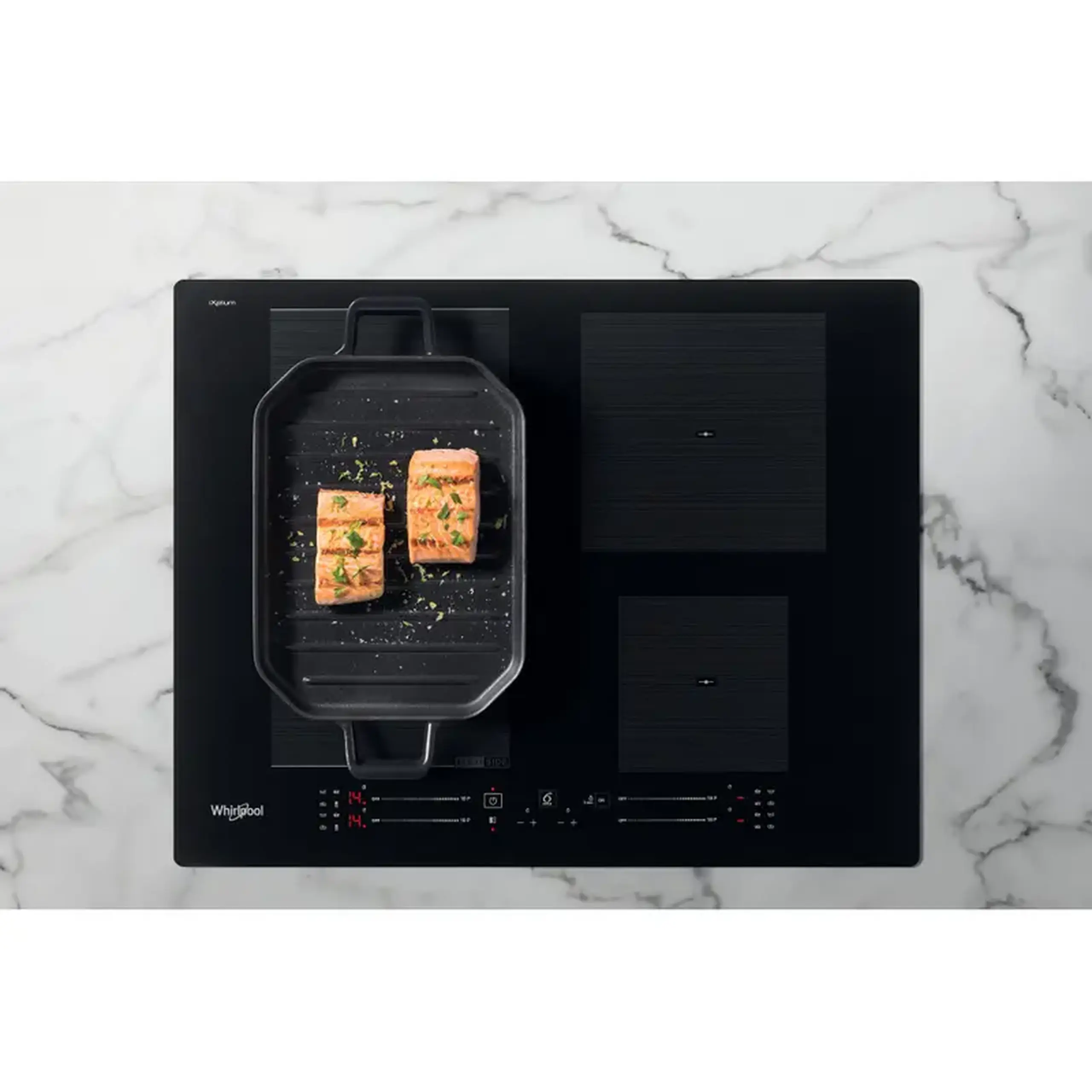 Plită cu inducție Whirlpool WF S9365 BF/IXL, Negru