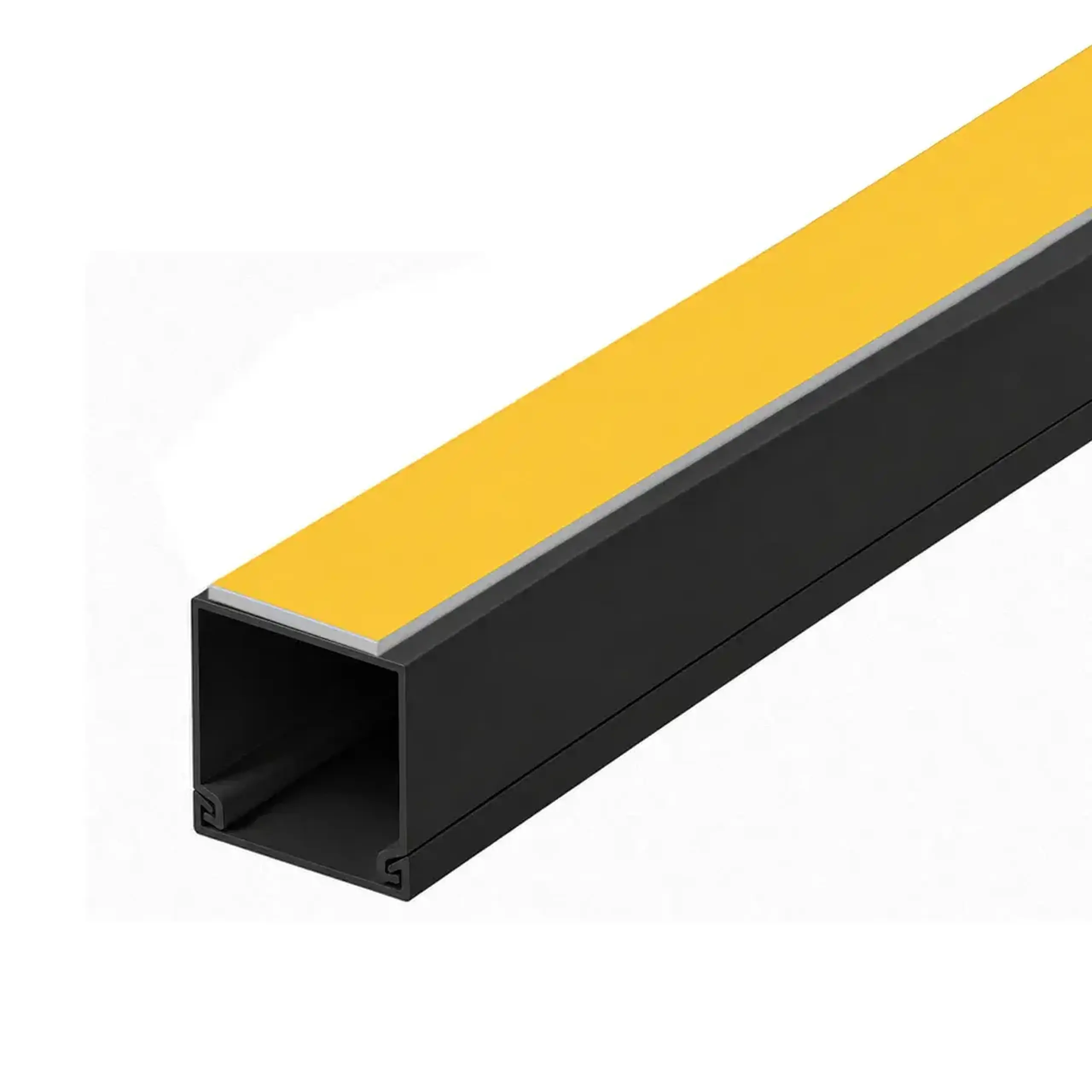 Canal cablu autoadeziv 2000 x 12 x 12 mm PVC Negru