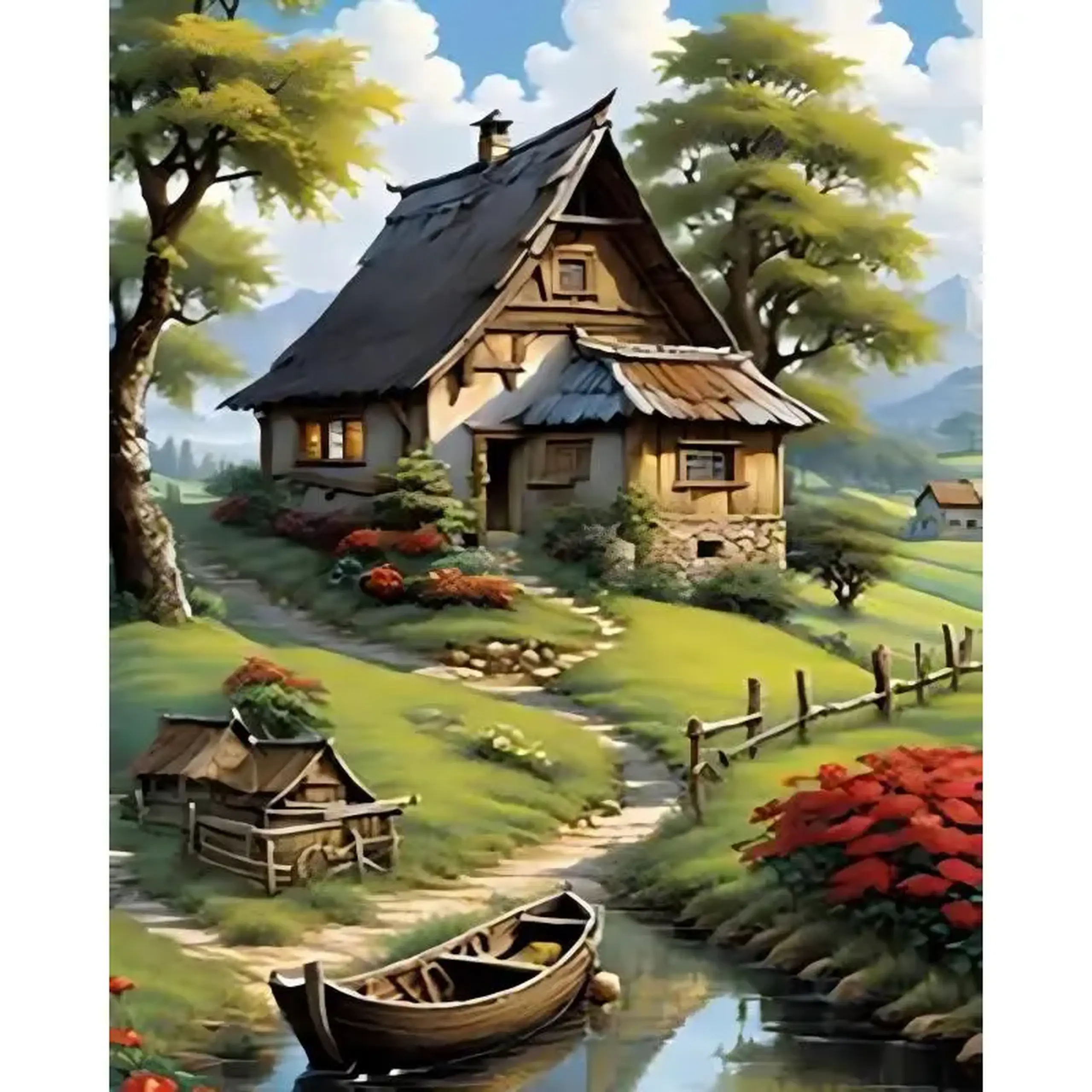 Set pictam pe numere Casuta (40*50)