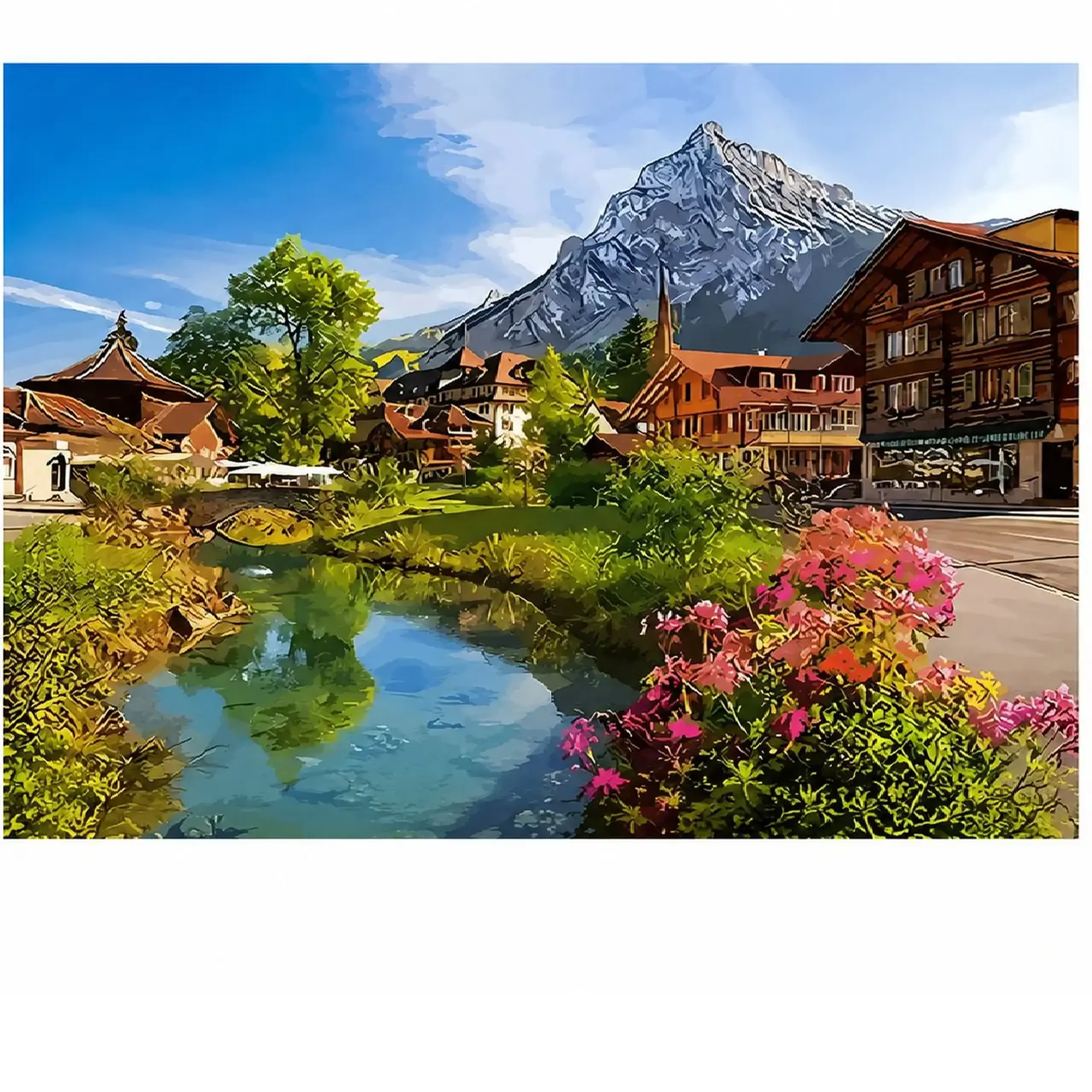 Set pictam pe numere Switzerland (40*50)