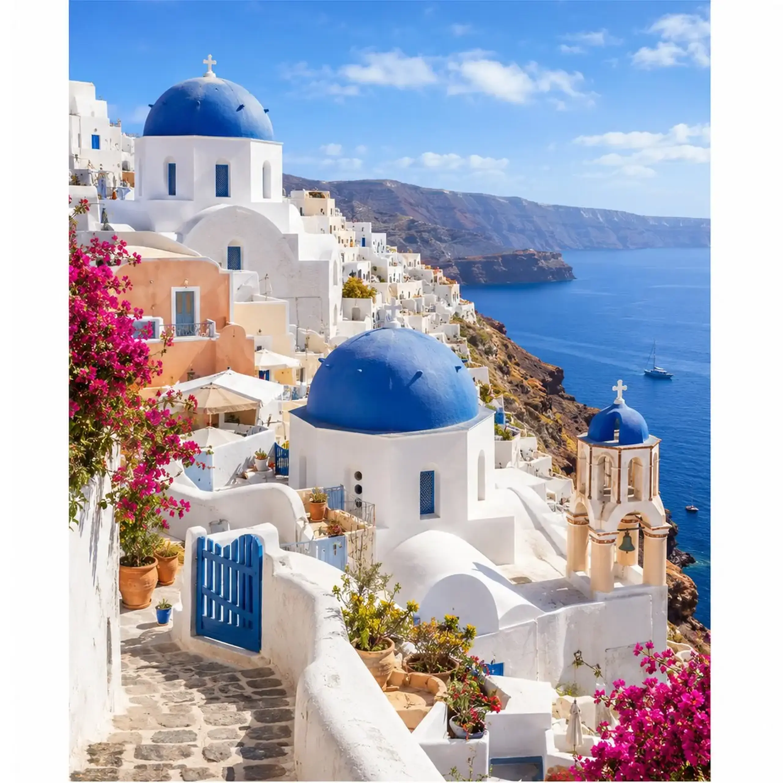 Diamond mozaic Santorini (40*50)