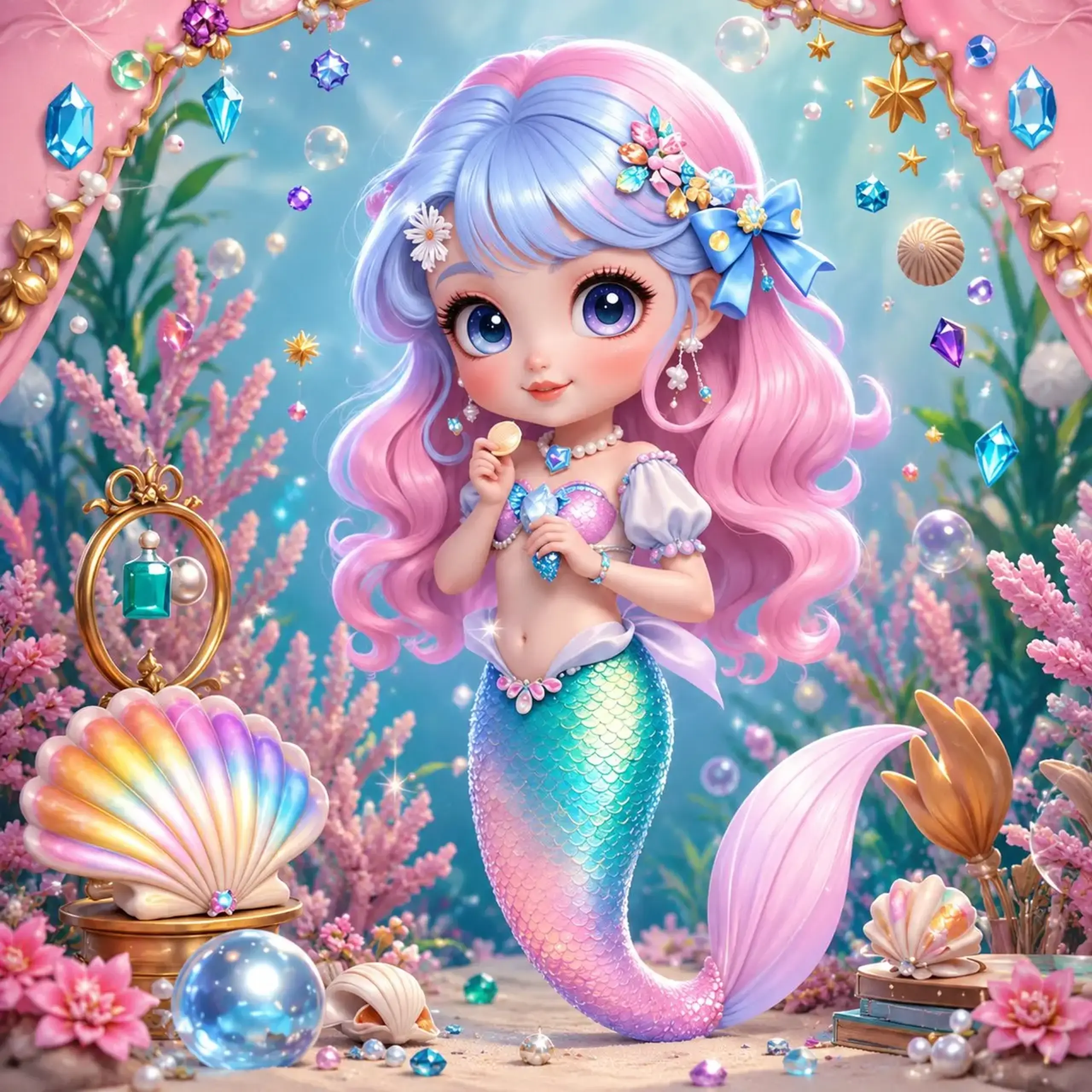 Diamond mozaic Sirena (30*40)