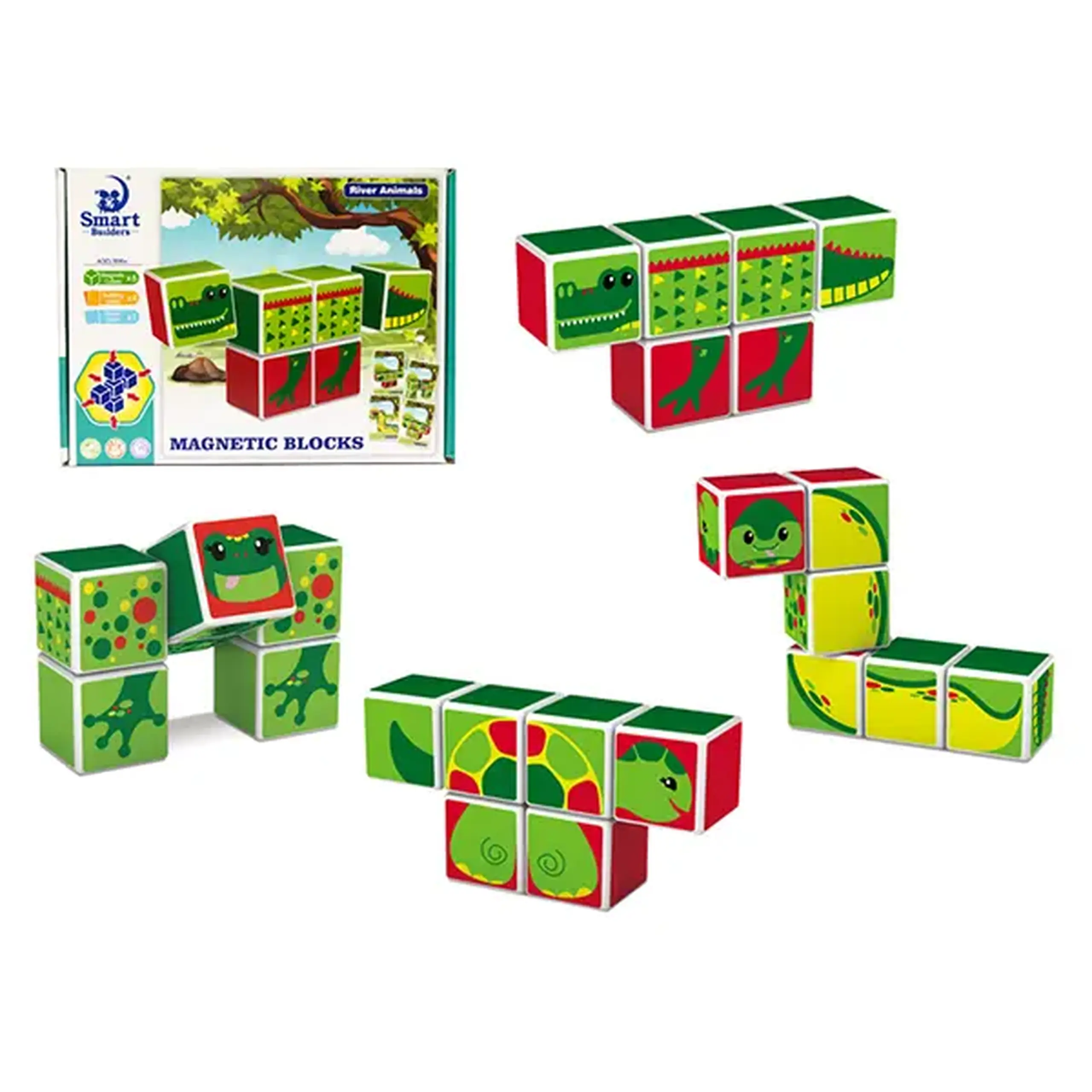 Set cuburi magnetice (6buc)