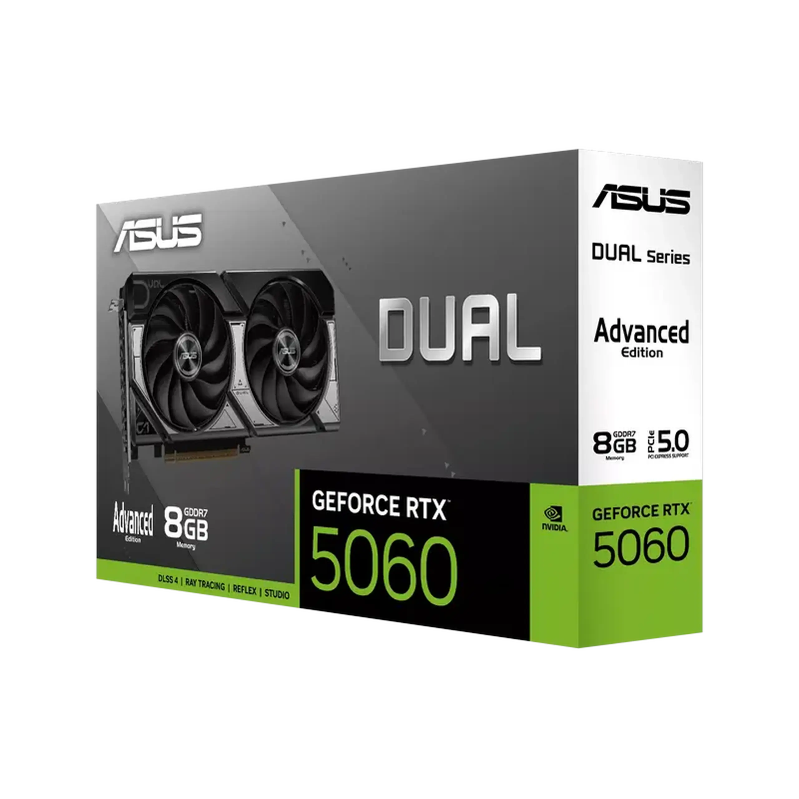VGA ASUS RTX5060 8GB GDDR7 Dual Advanced OC (DUAL-RTX5060-O8G-A)
