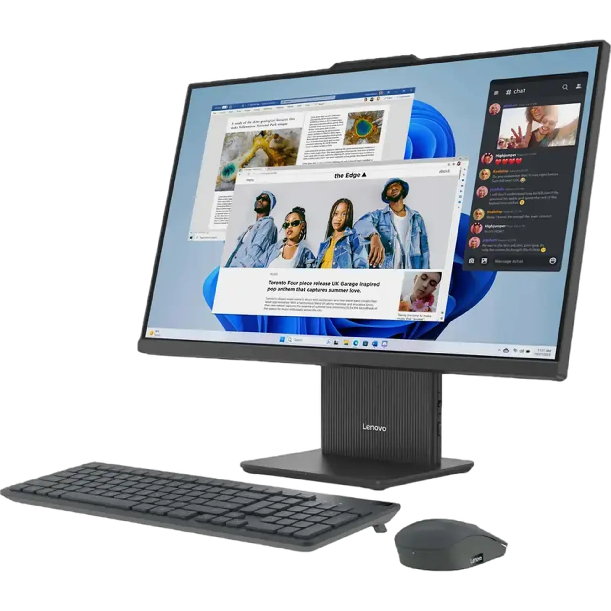Lenovo AIO IdeaCentre 24ARR9 Luna Grey (23.8" FHD IPS Ryzen 5 7533HS 3.3-4.4GHz, 8GB, 256GB, Wirele