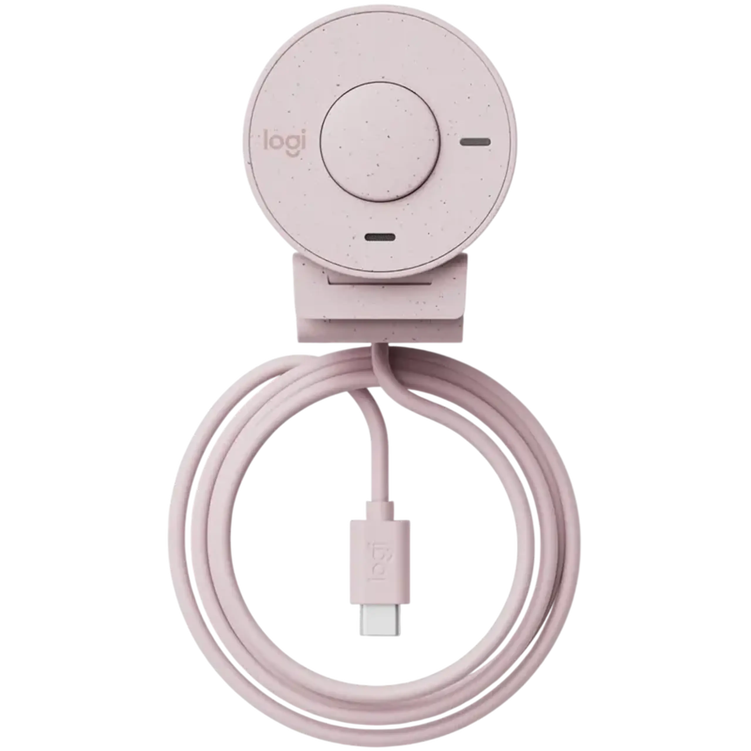Camera Logitech BRIO 300, 1080p/30fps, FoV 70°, 2MP, Fixed Focus, Shutter, 1.5m, Type C, Rose