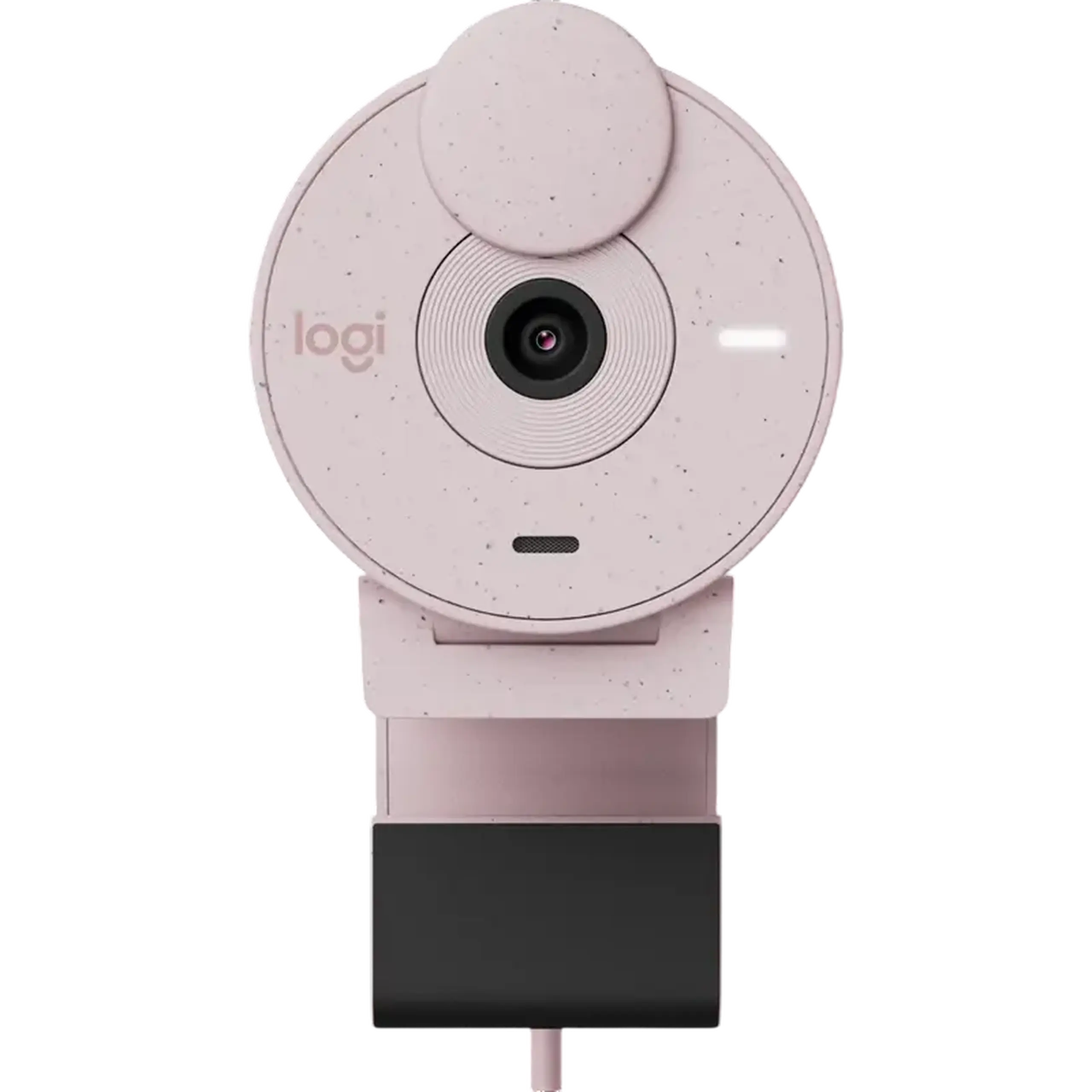 Camera Logitech BRIO 300, 1080p/30fps, FoV 70°, 2MP, Fixed Focus, Shutter, 1.5m, Type C, Rose