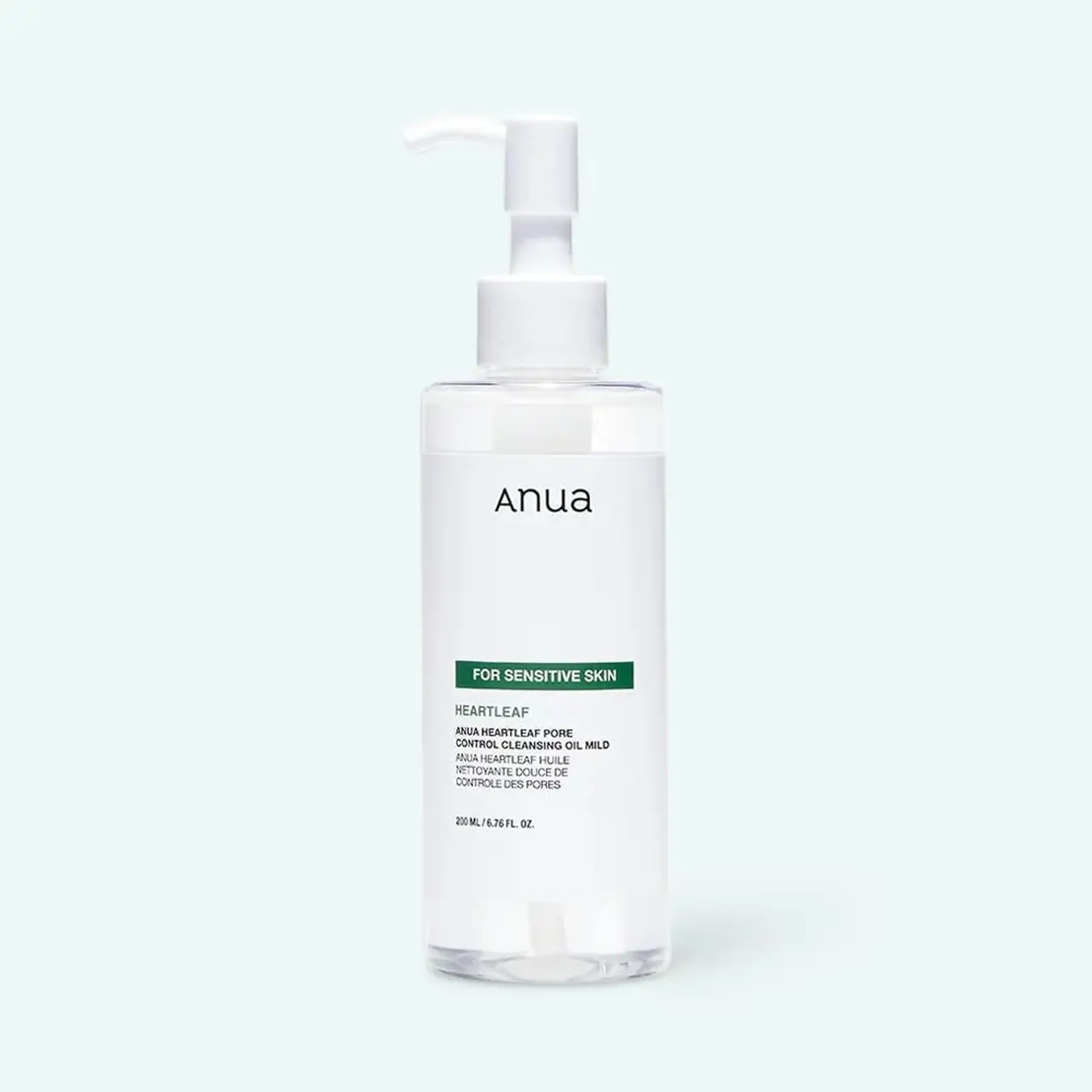 Ulei hidrofil non-comedogenic pentru piele sensibilă Anua - Heartleaf Pore Control Cleansing Oil Mild 200ml