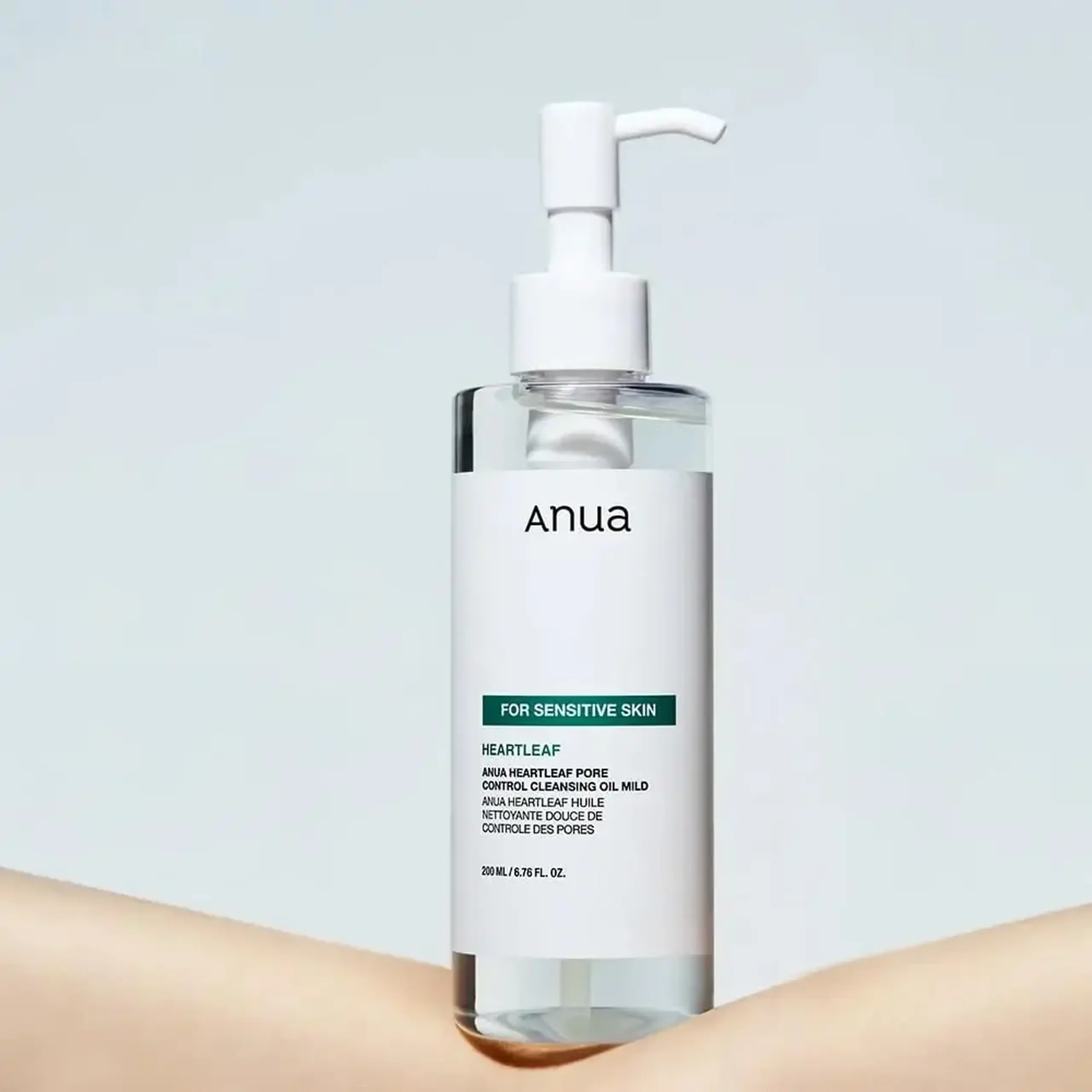 Ulei hidrofil non-comedogenic pentru piele sensibilă Anua - Heartleaf Pore Control Cleansing Oil Mild 200ml