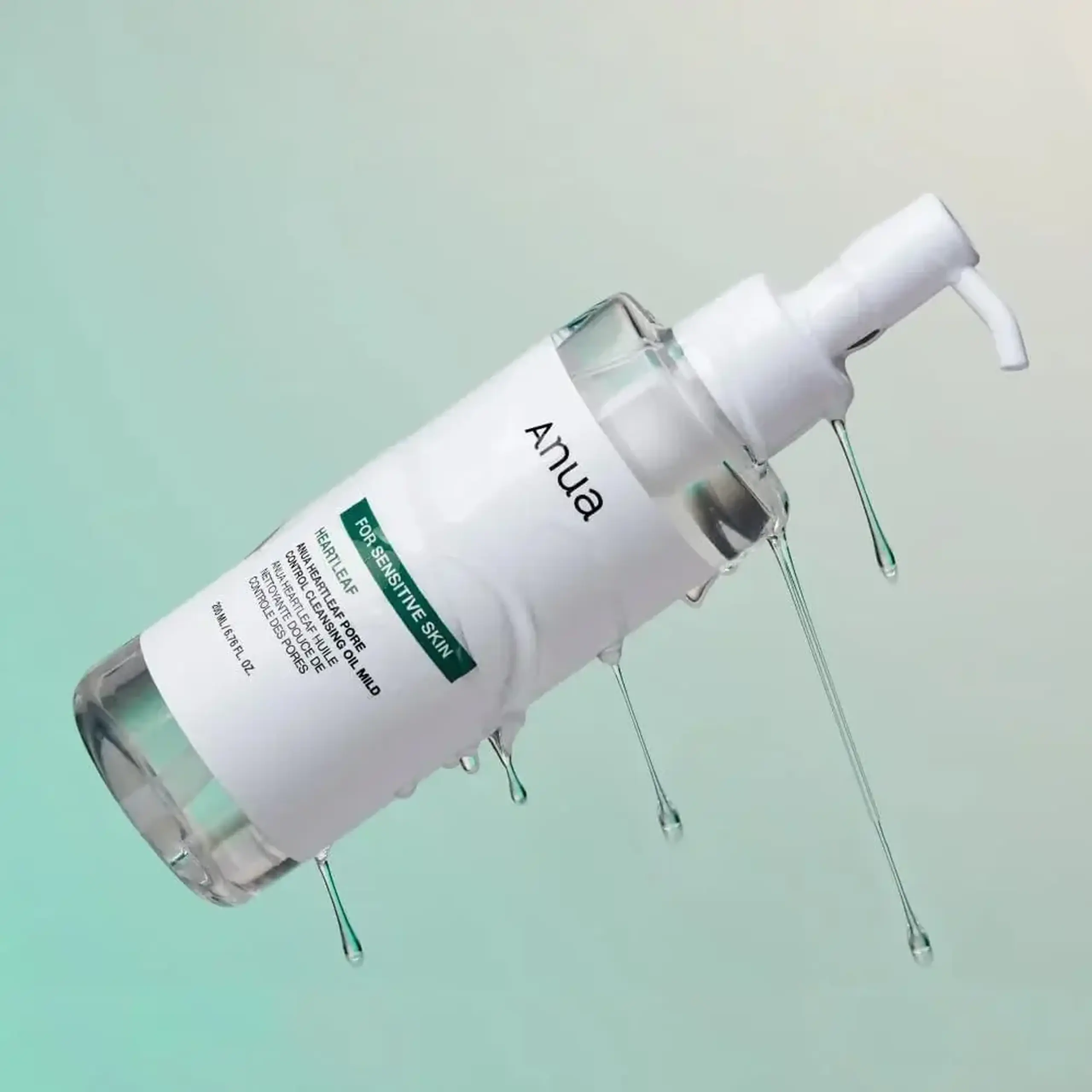 Ulei hidrofil non-comedogenic pentru piele sensibilă Anua - Heartleaf Pore Control Cleansing Oil Mild 200ml