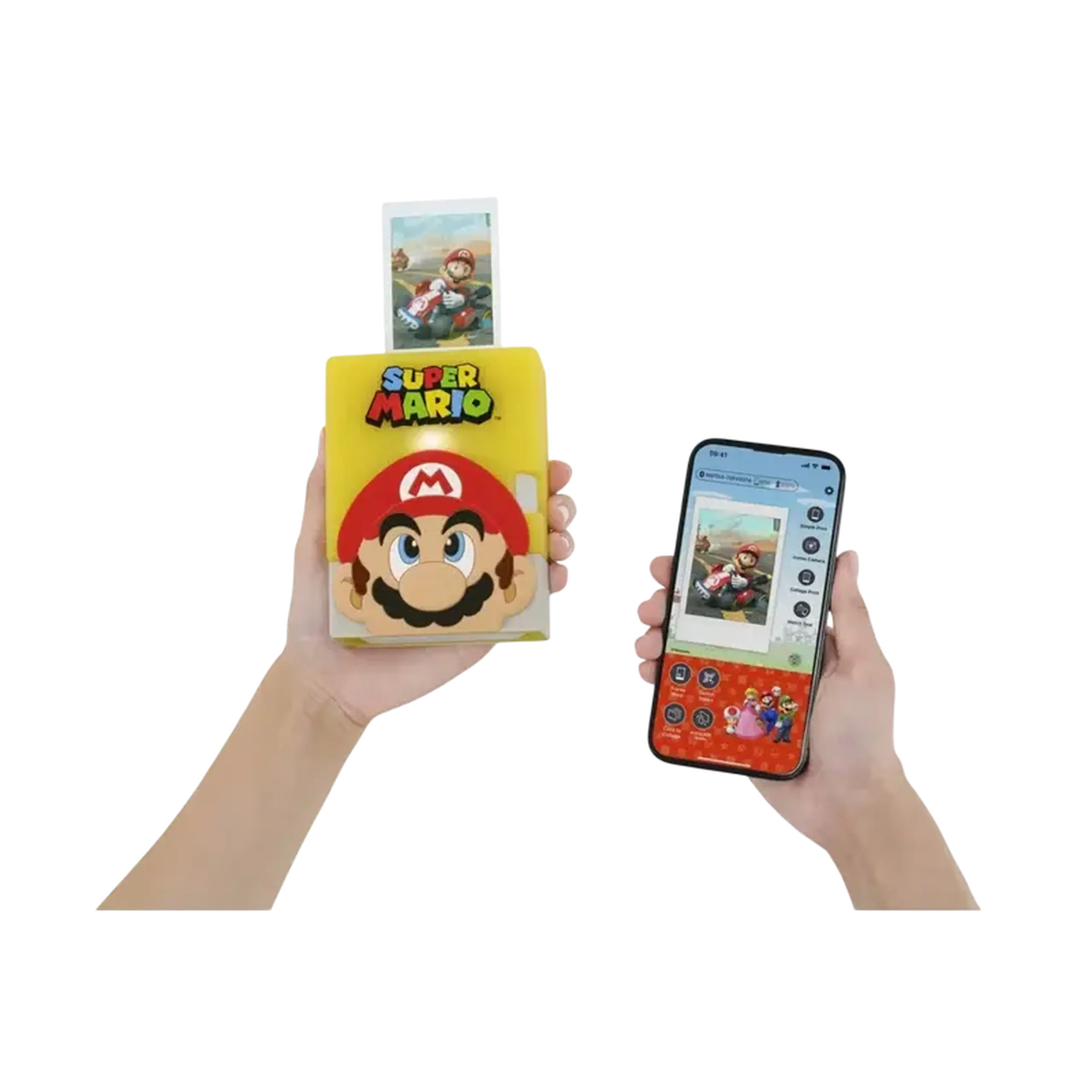 Imprimantă foto Fujifilm Instax Mini Link 3 Super Mario Edition, 54 x 86 mm, Clay White