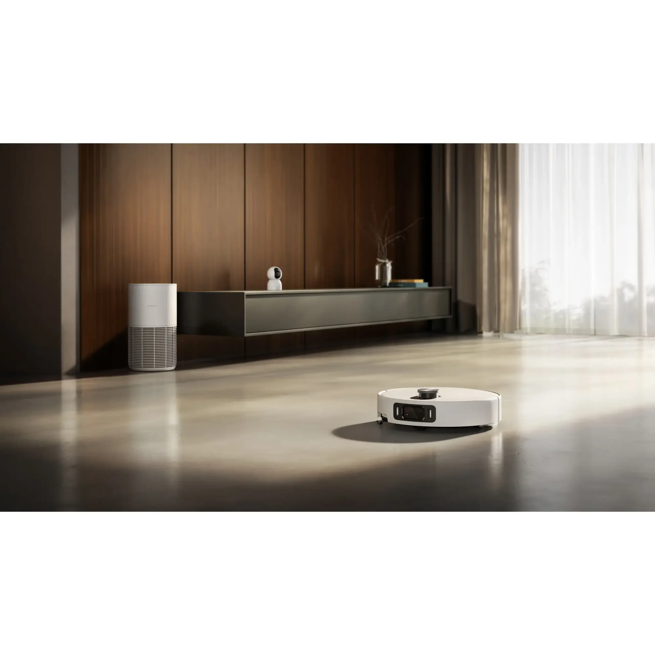 Robot de aspirare Xiaomi 5 Pro BHR07WFEU, 20000Pa, 5200mAh, recipient praf 290ml, AI+Binocular 3D, HD One-way video calls, alb