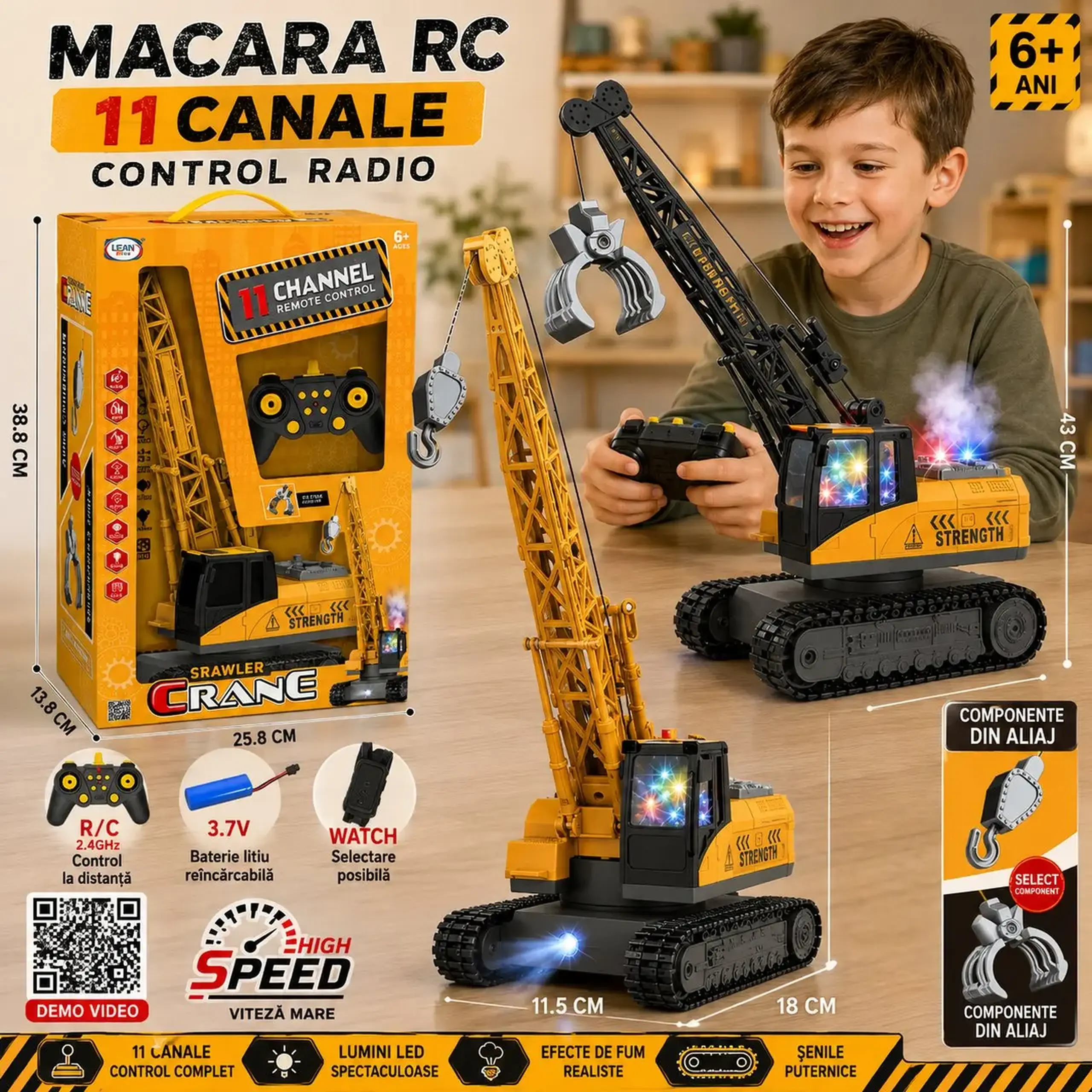 Macara cu R/C