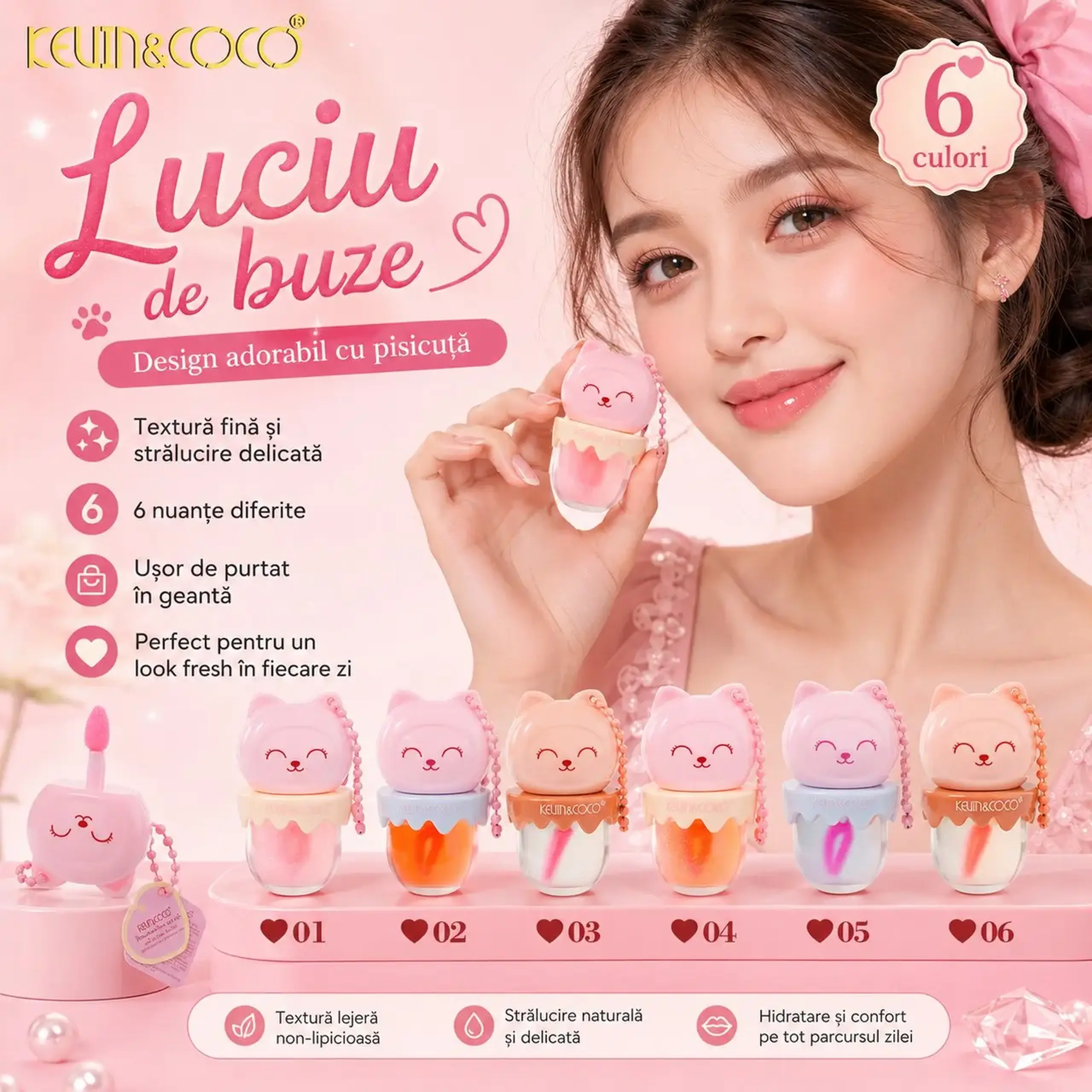 Set cosmetica ruj (24buc)