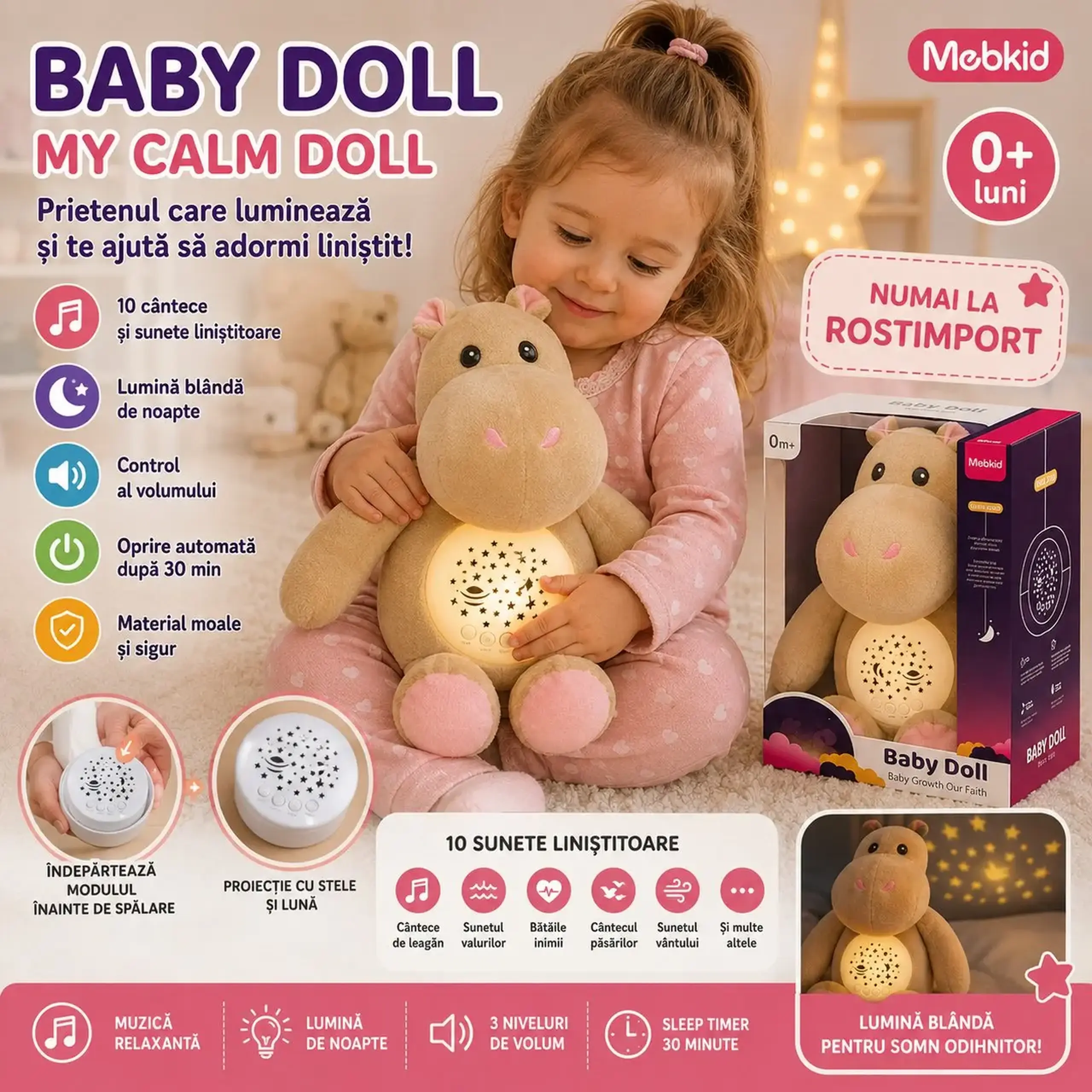Lampa cu sunet si lumini