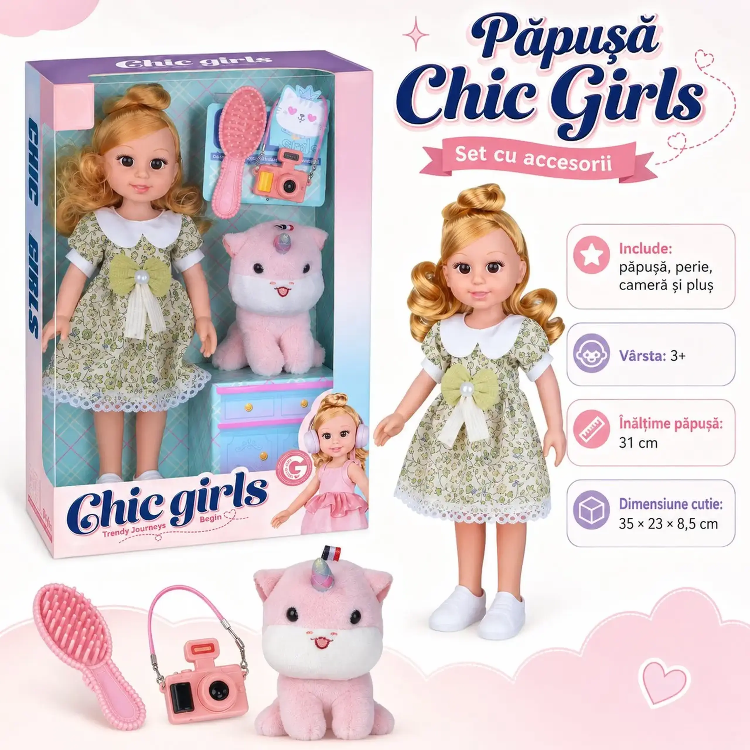 Papusa cu accesorii