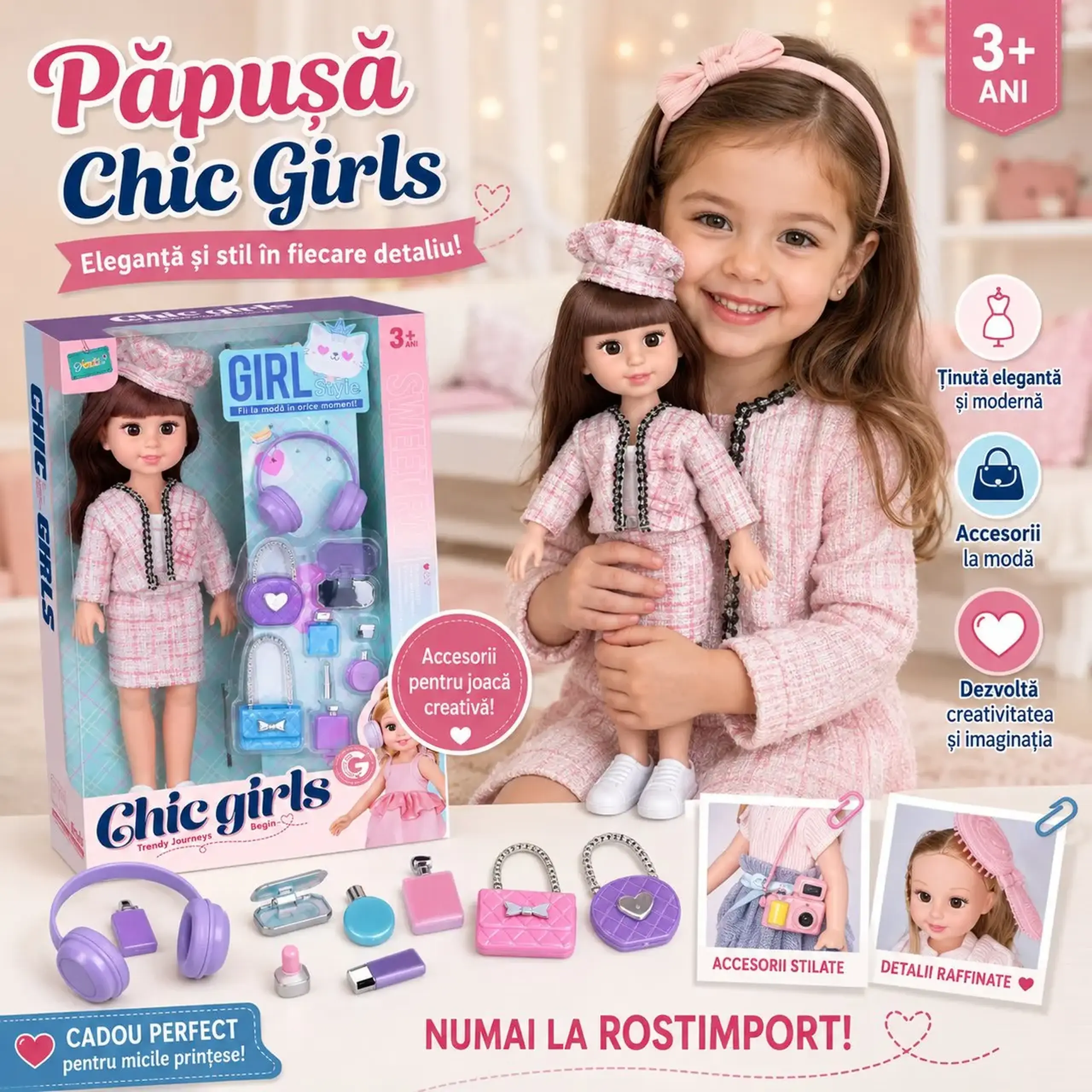 Papusa cu accesorii