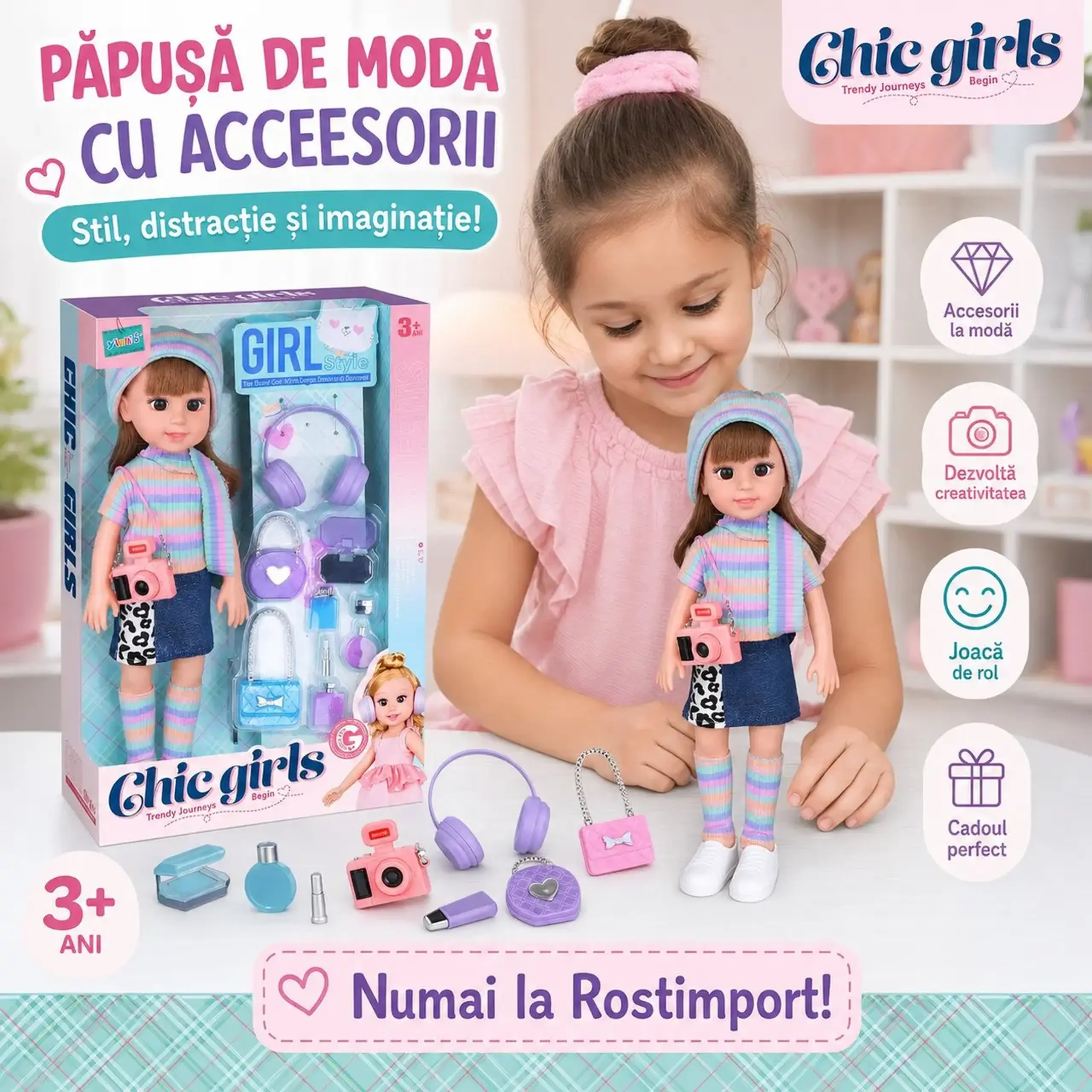 Papusa cu accesorii