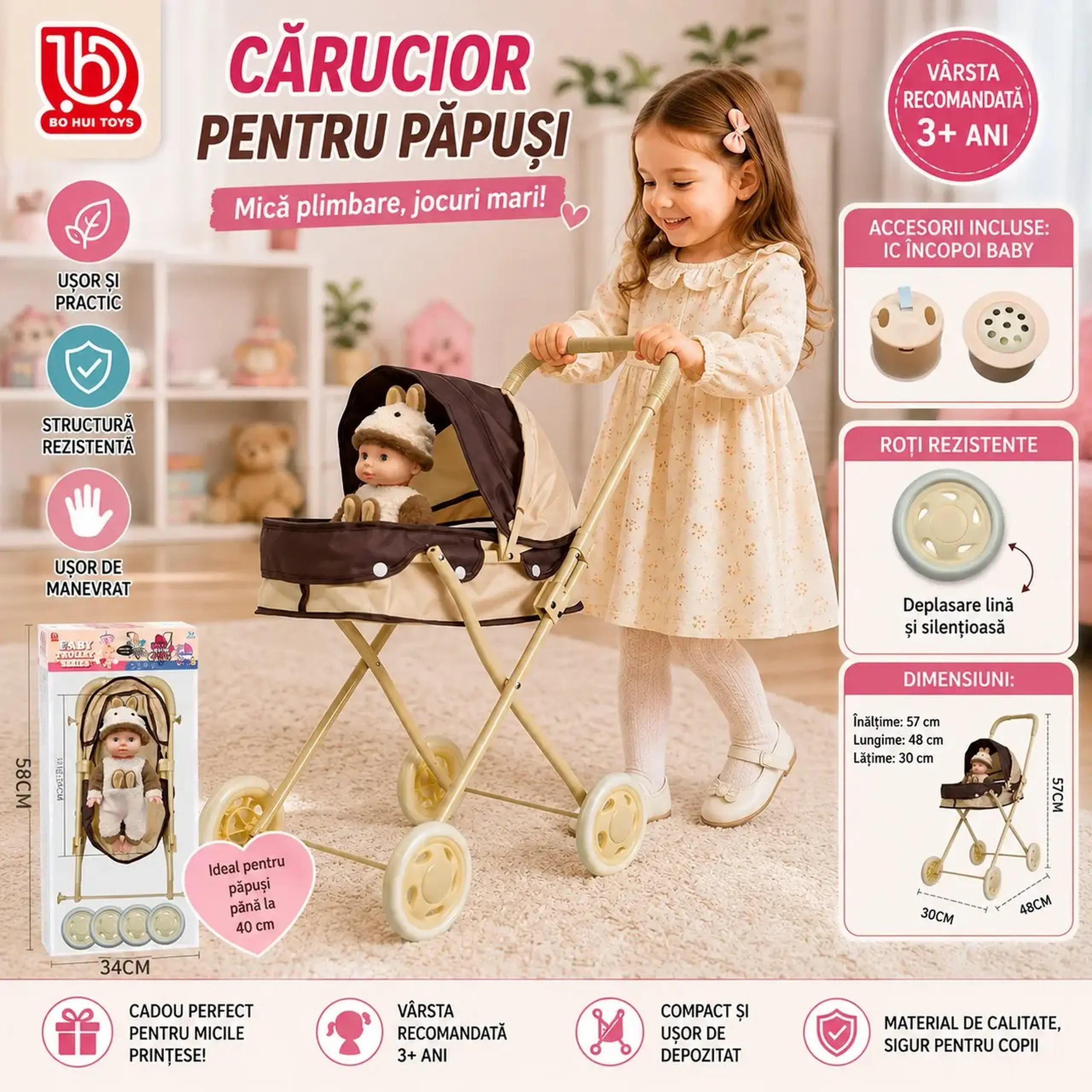 Carucior cu papusa