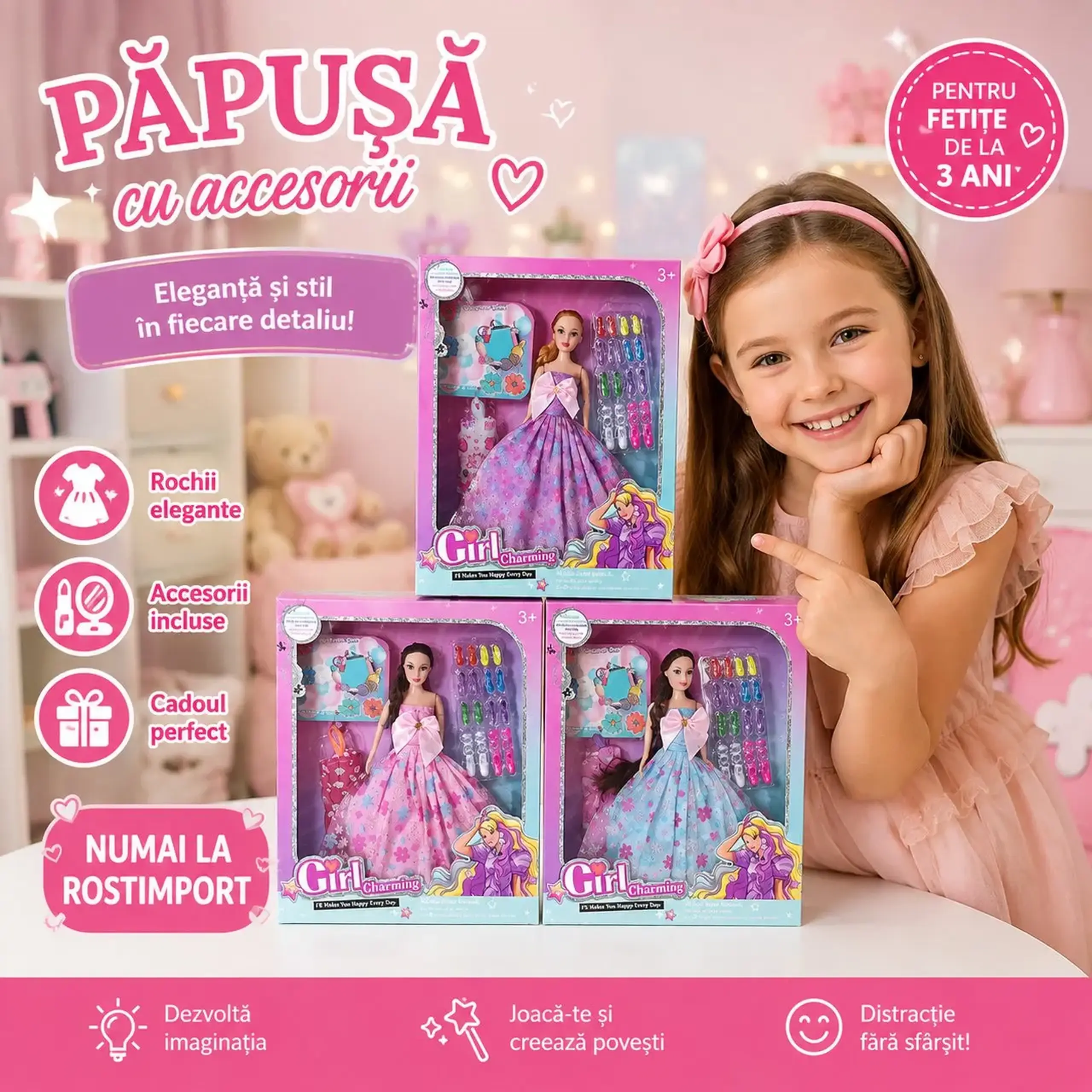 Papusa cu accesorii