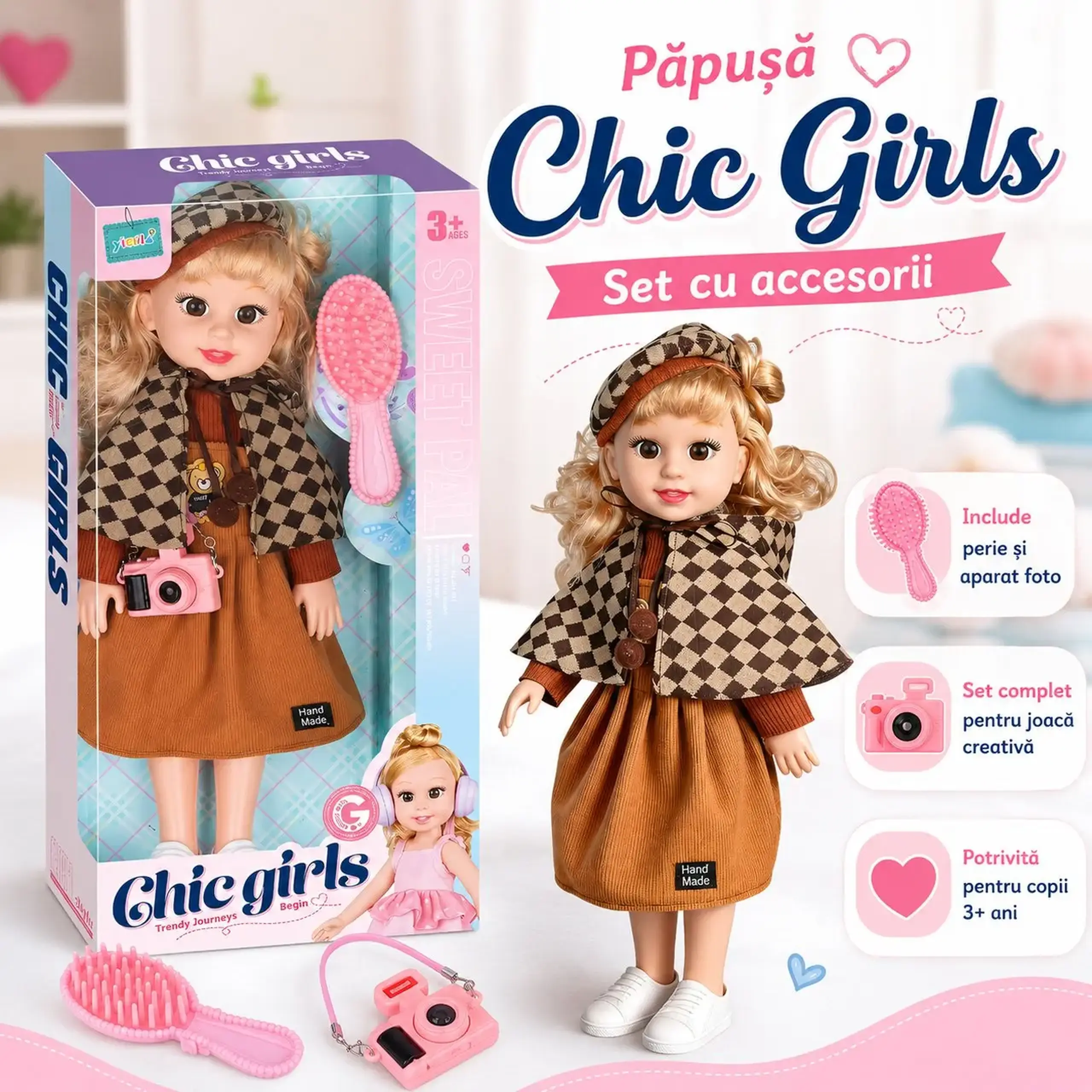 Papusa cu accesorii