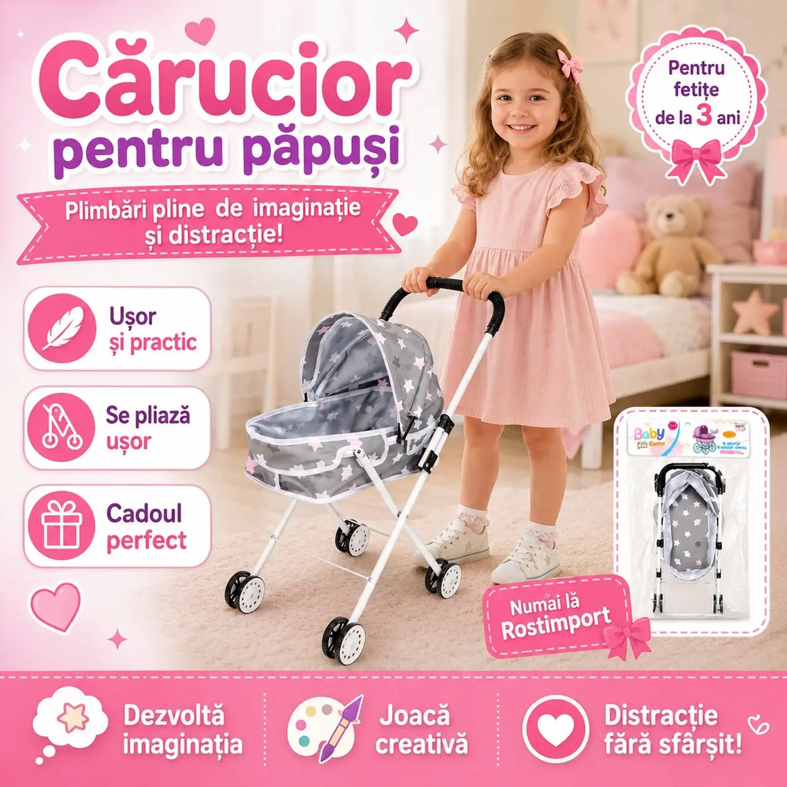 Carucior pentru papusi
