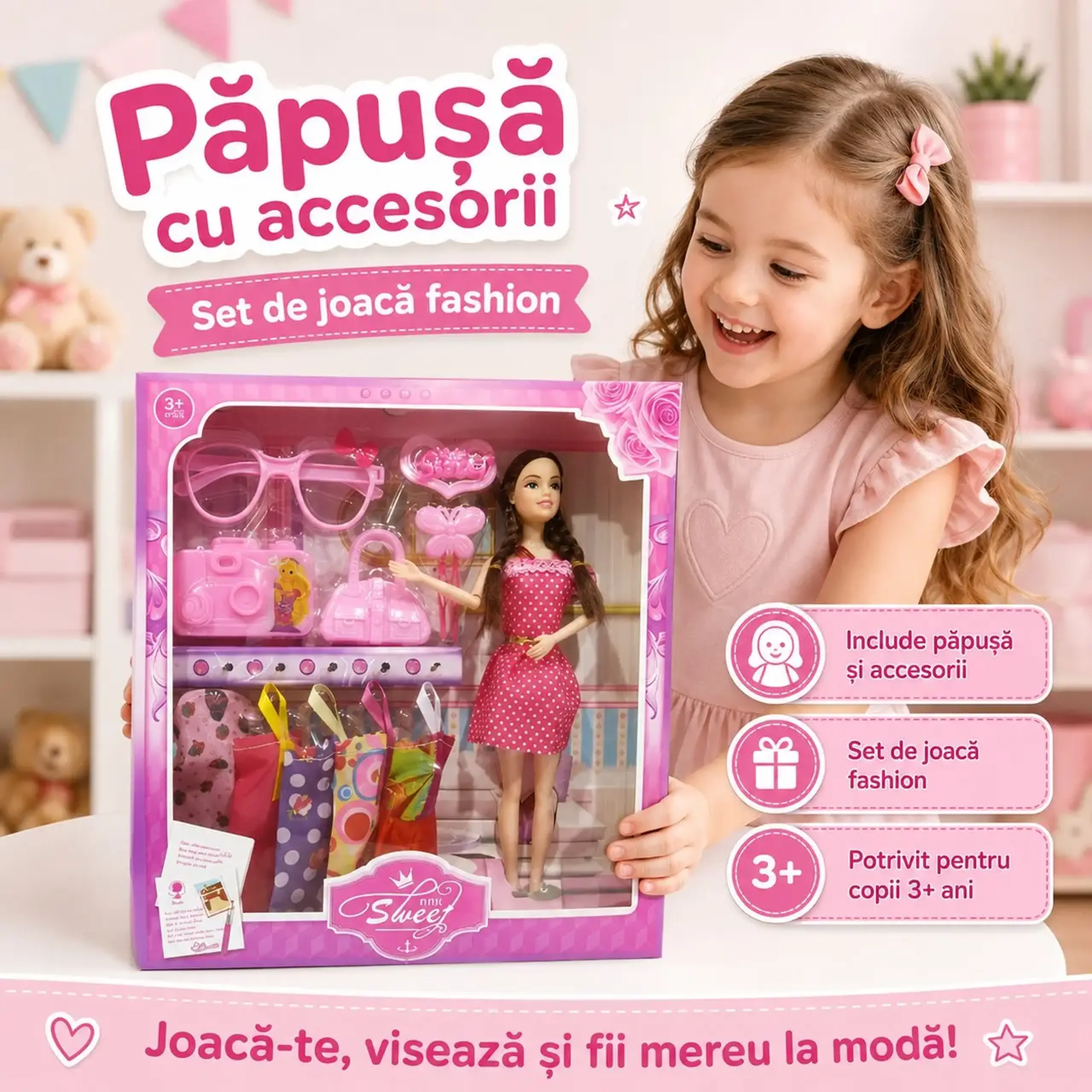 Papusa cu accesorii