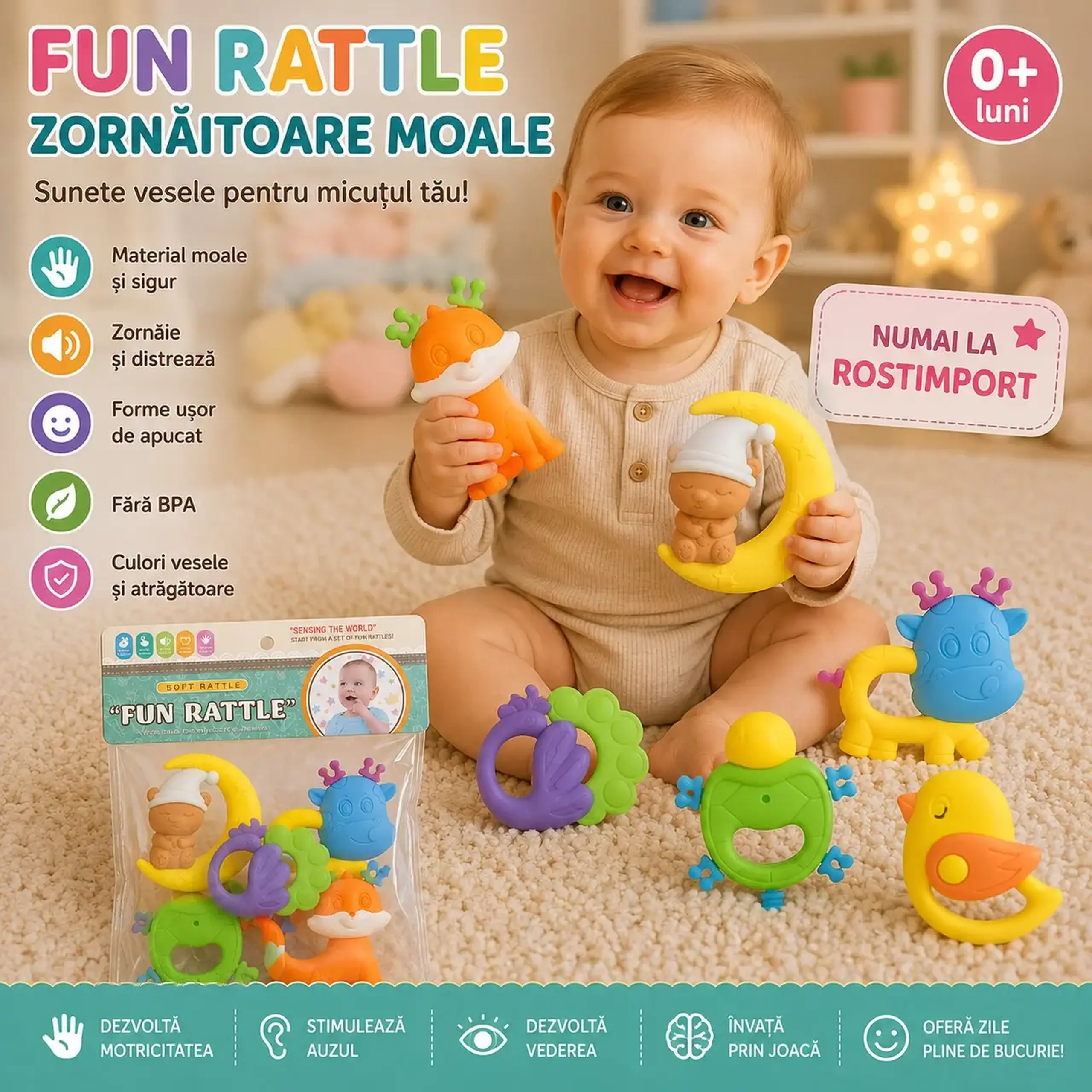 Set jucarii pentru dinti (6pcs)