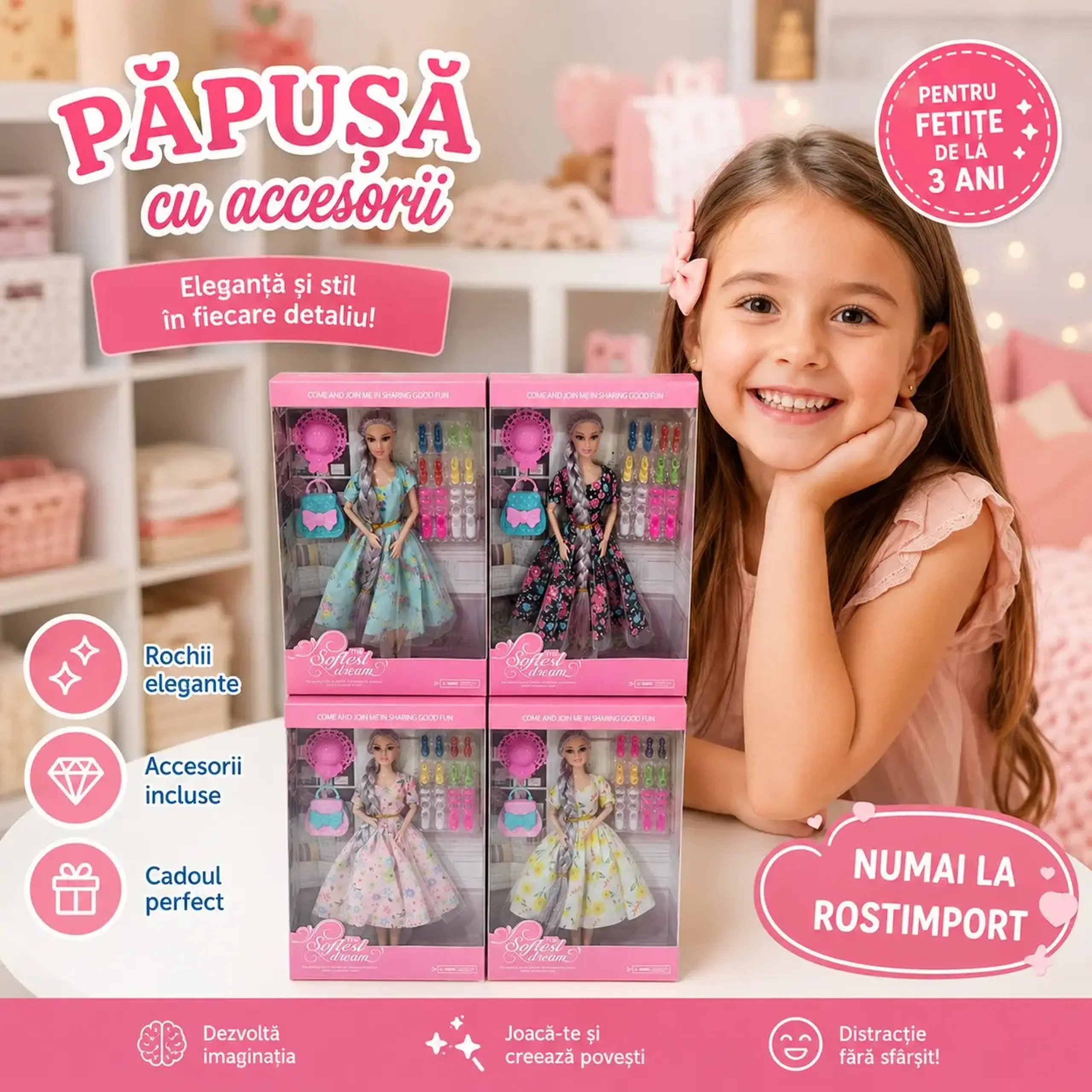 Papusa cu accesorii