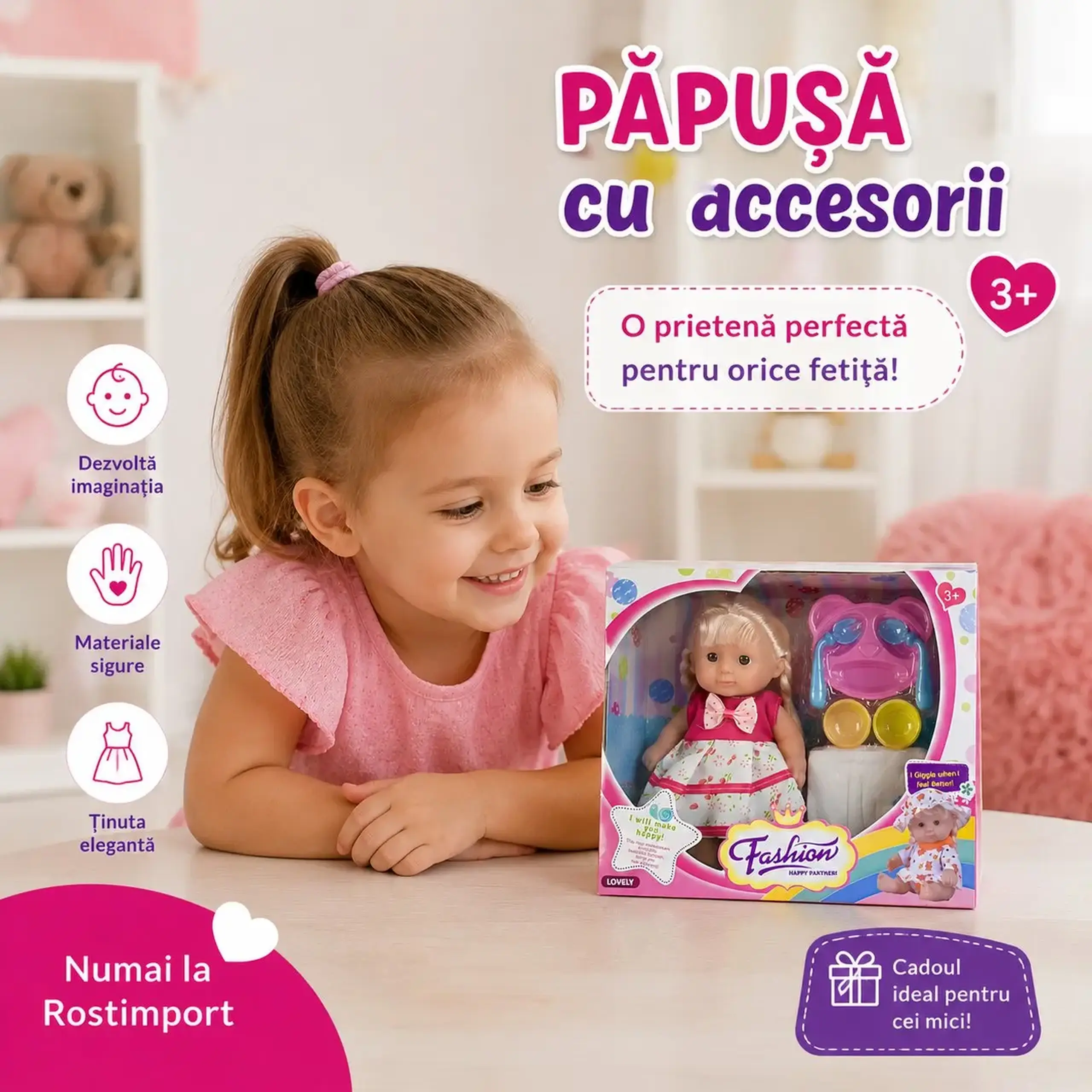 Papusa cu accesorii