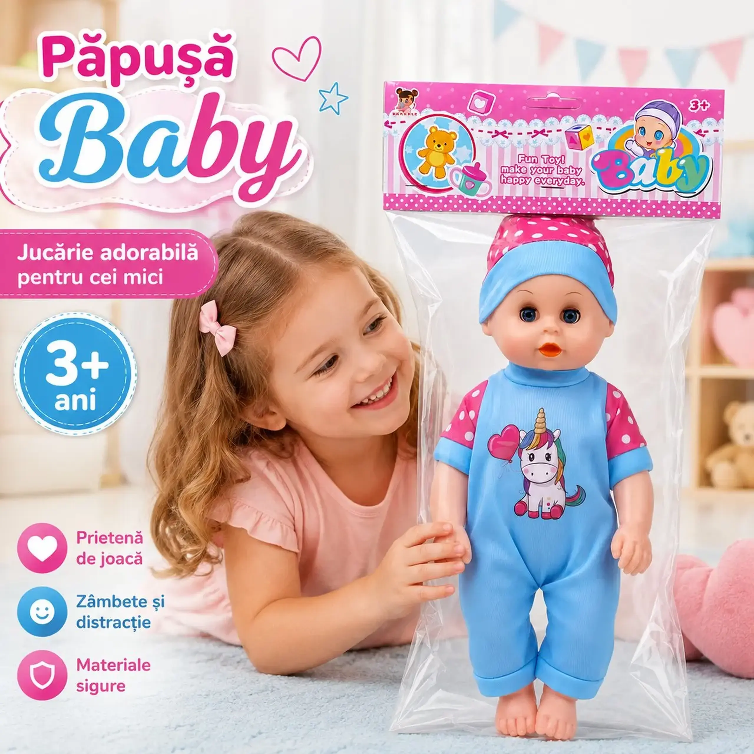 Papusa baby cu sunet