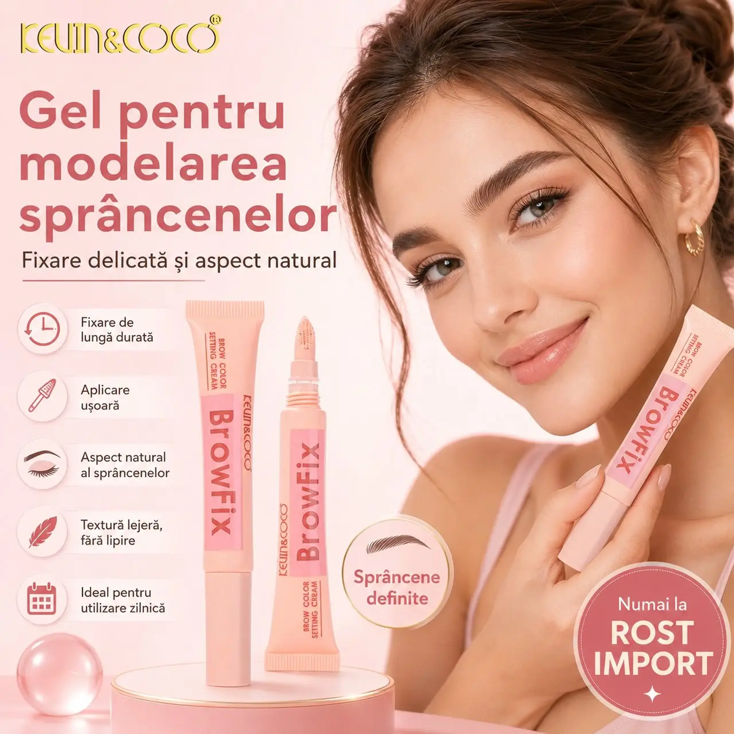Cosmetica gel pentru modelarea sprâncenelor