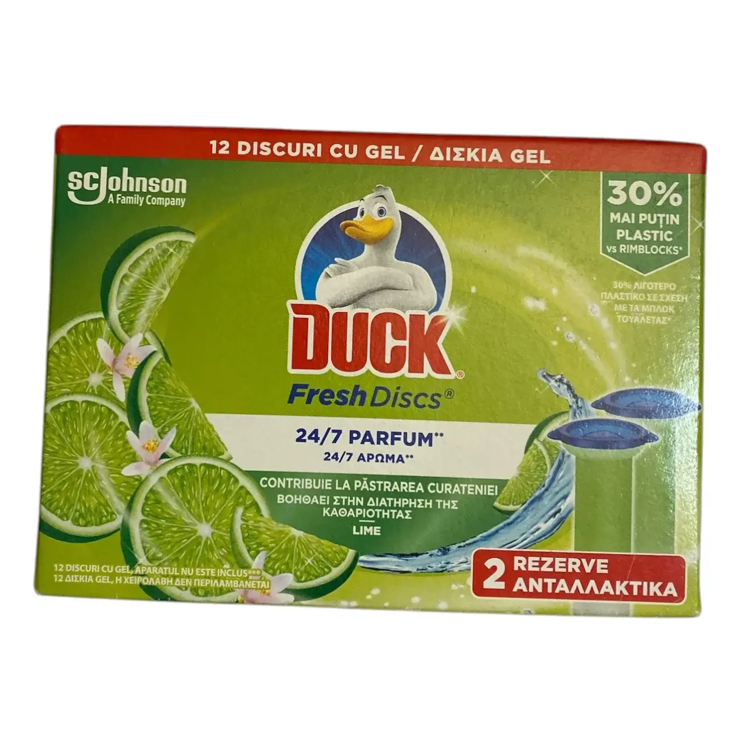 DUCK REFIL FRESH DISCS LIME 2x36ML