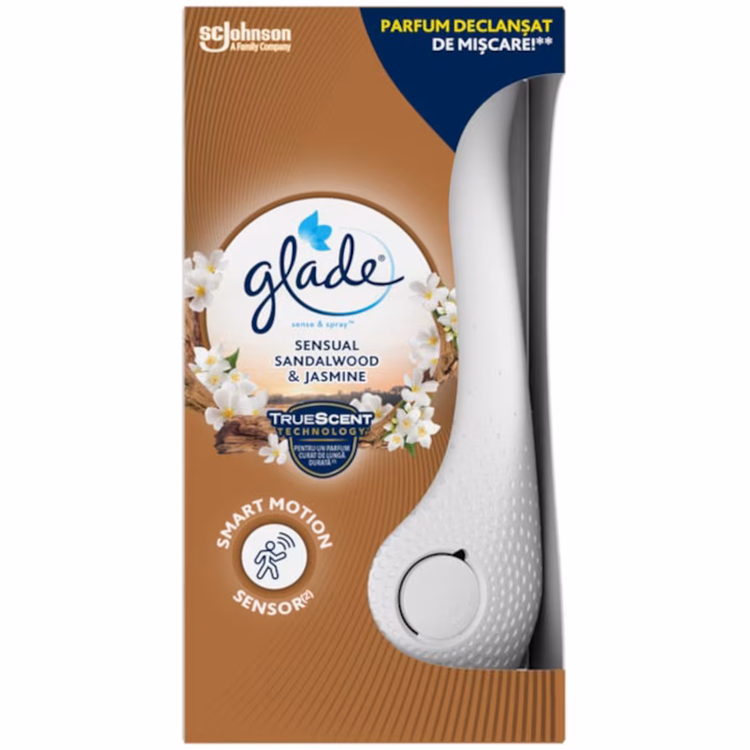 GLADE ONE APARAT SENSE&SPRAY SANDALWOOD&JASMINE 1
