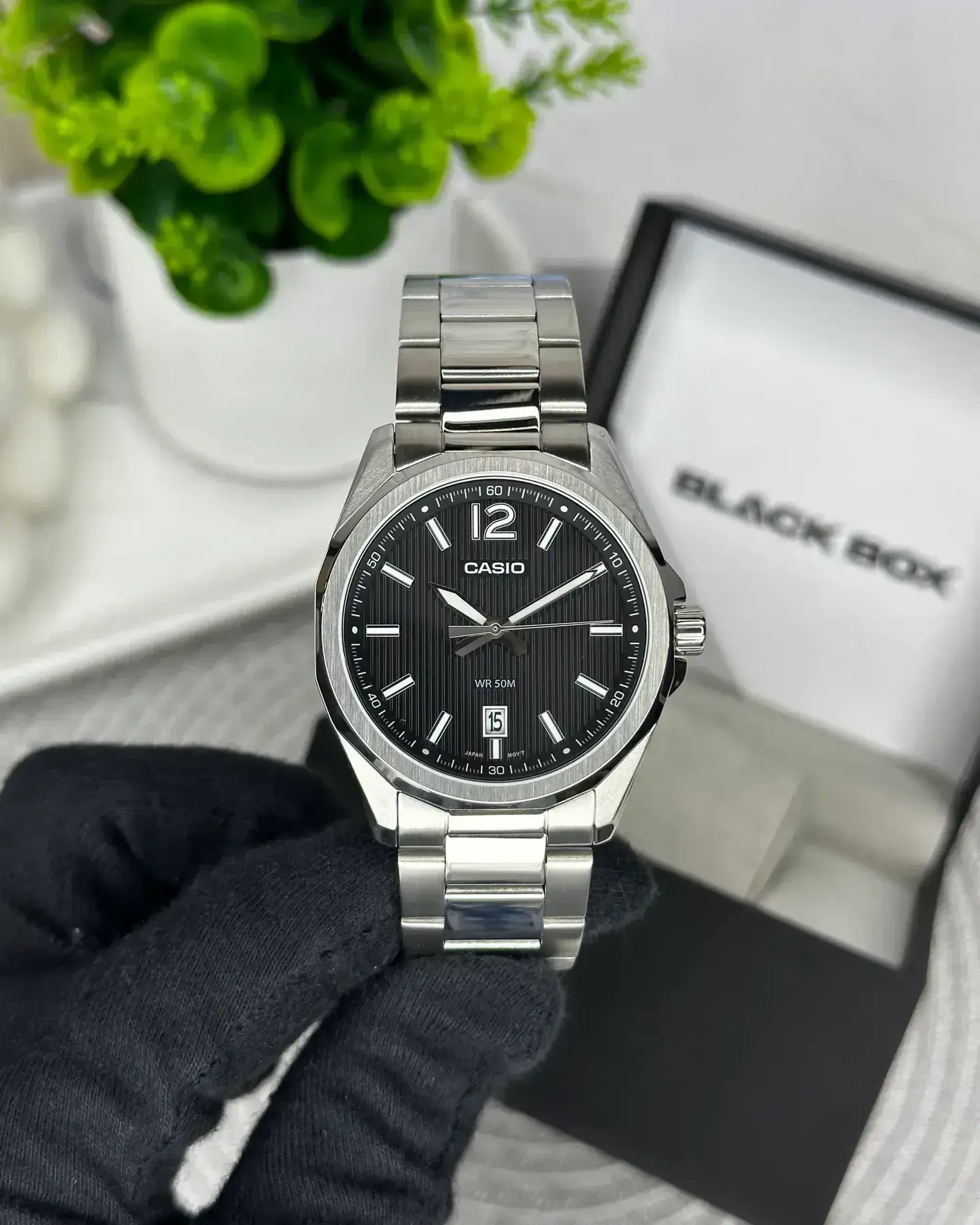 Casio MTP-E725D-3AVDF - Negru Data