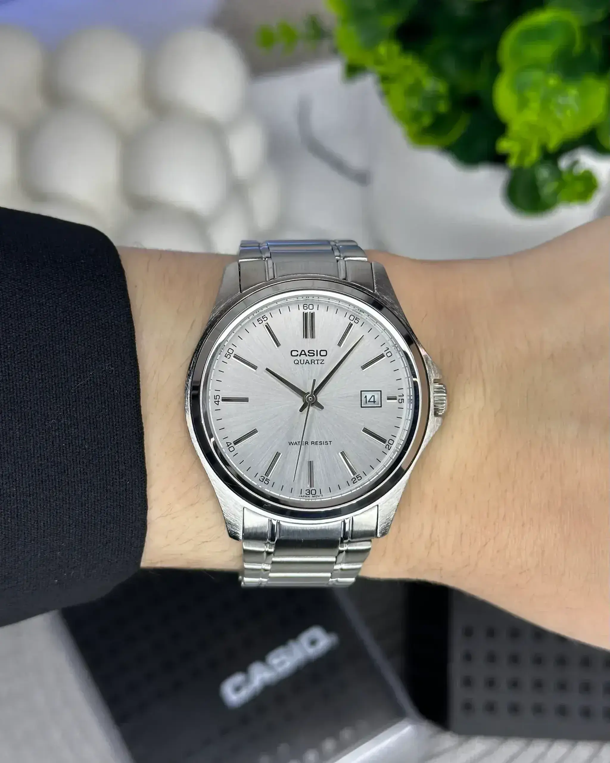 Casio MTP-1215A-7ADF - Argintiu 42 × 38.5 × 8.7 mm