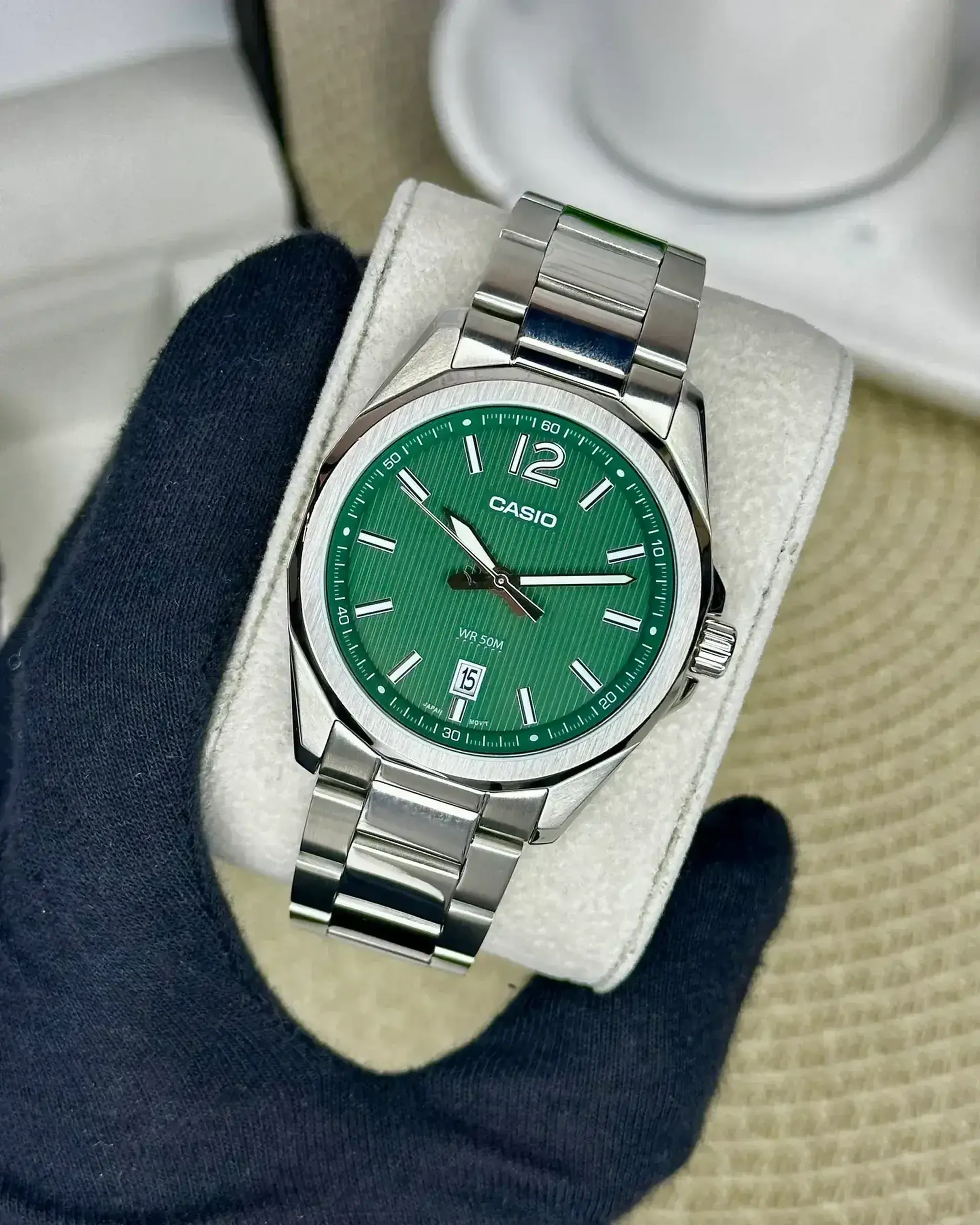 Casio MTP-E725D-3AVDF - Verde Data