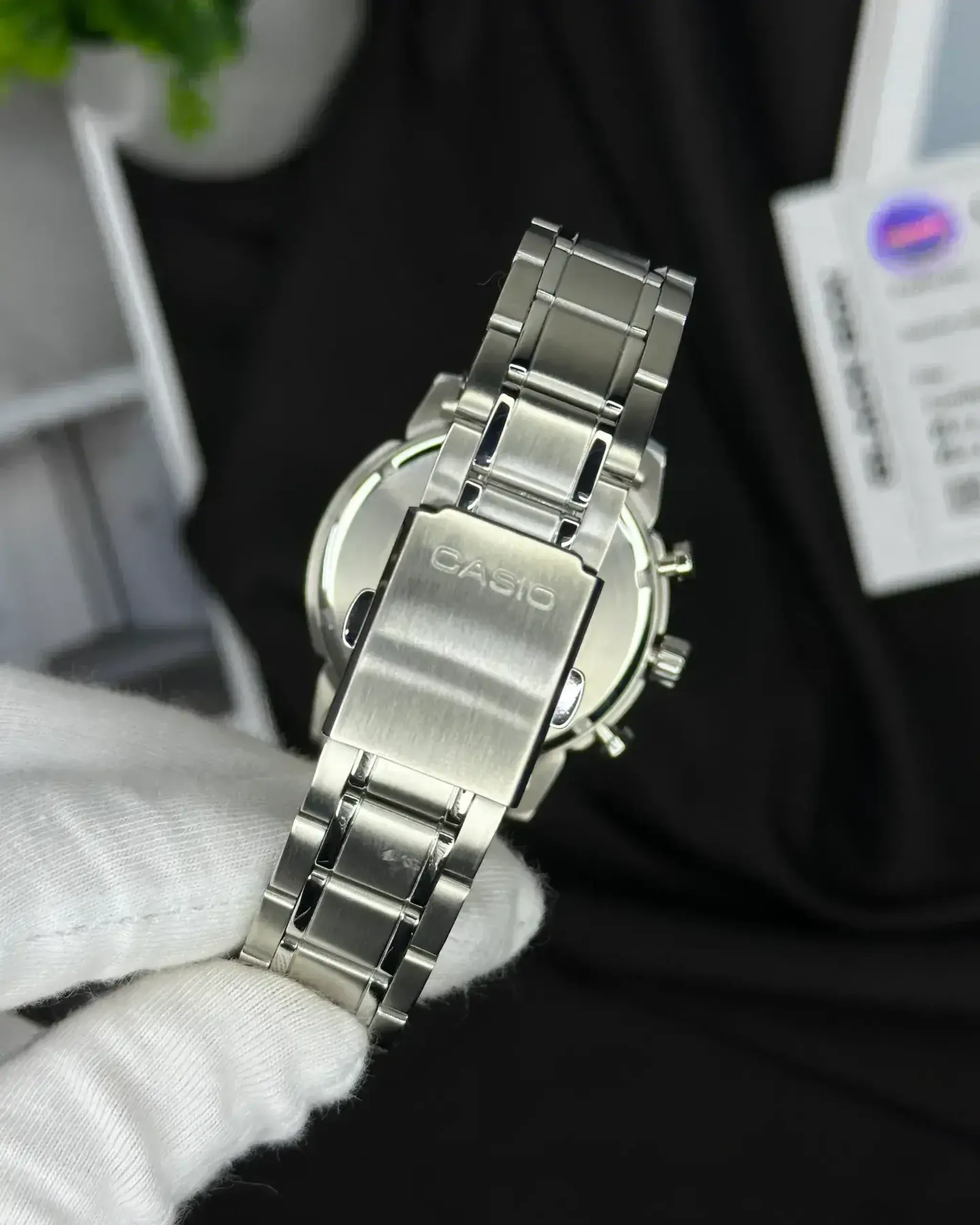 Casio MTP-E725D-3AVDF - Negru Data, Cronometru