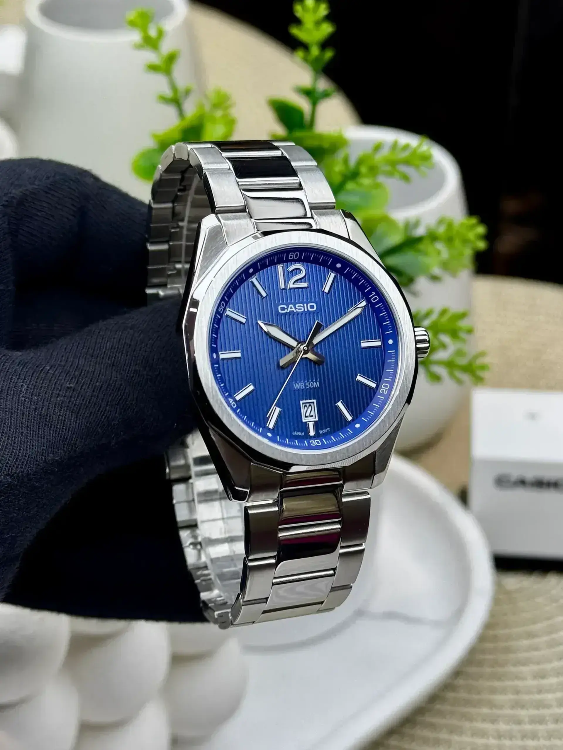 Casio MTP-E725D-3AVDF - Albastru Data