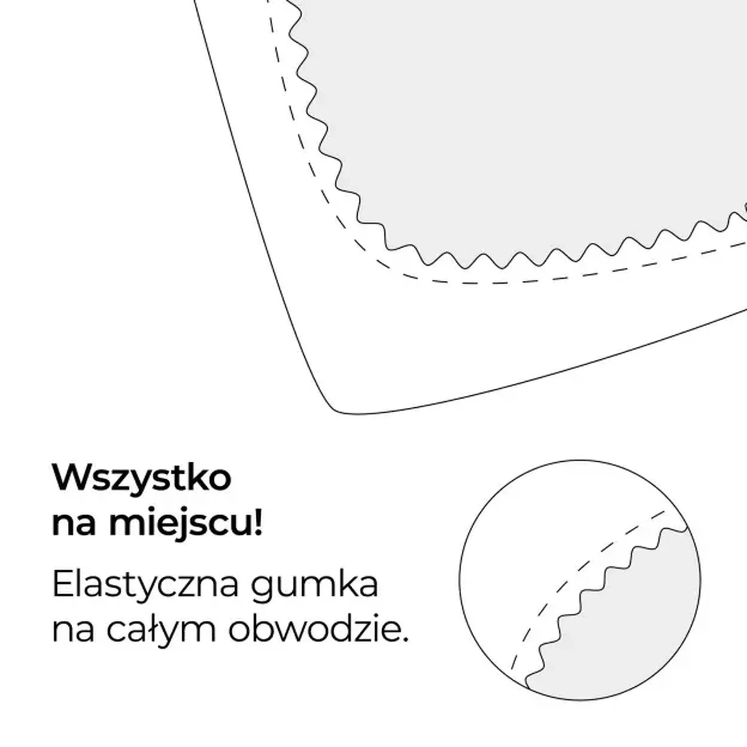 Cearșaf cu elastic SATINETTE